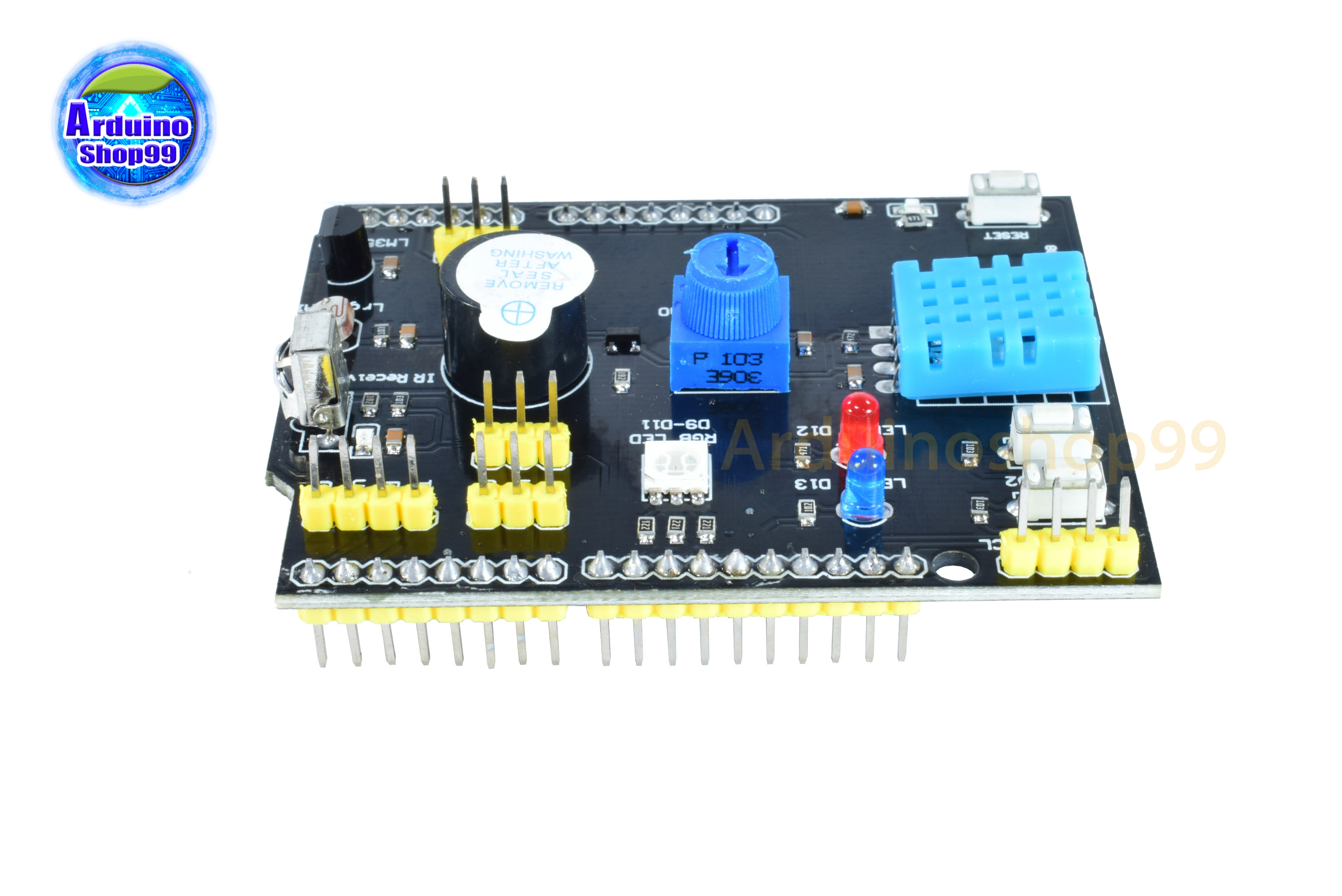 9-in-1 Multifunction Expansion Board DHT11 LM35 Temperature Humidity For UNO