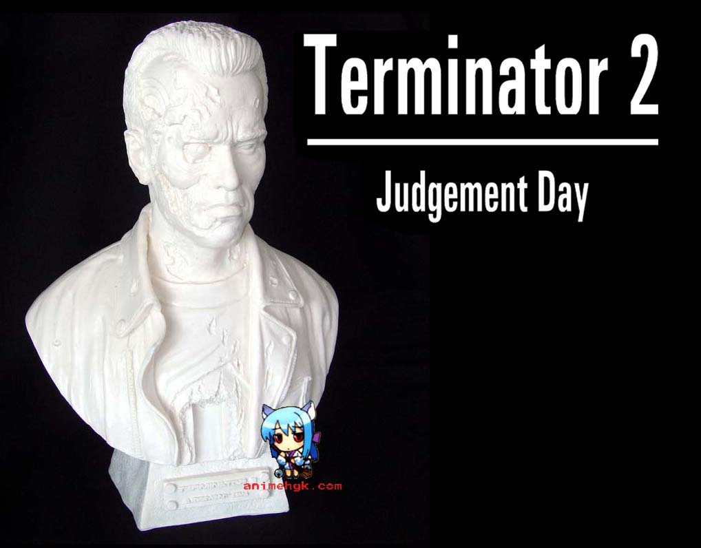 รูปปั้นครึ่งตัว คนเหล็ก อาร์โนล Terminator T-800 Arnold ฺBust 1/2.5