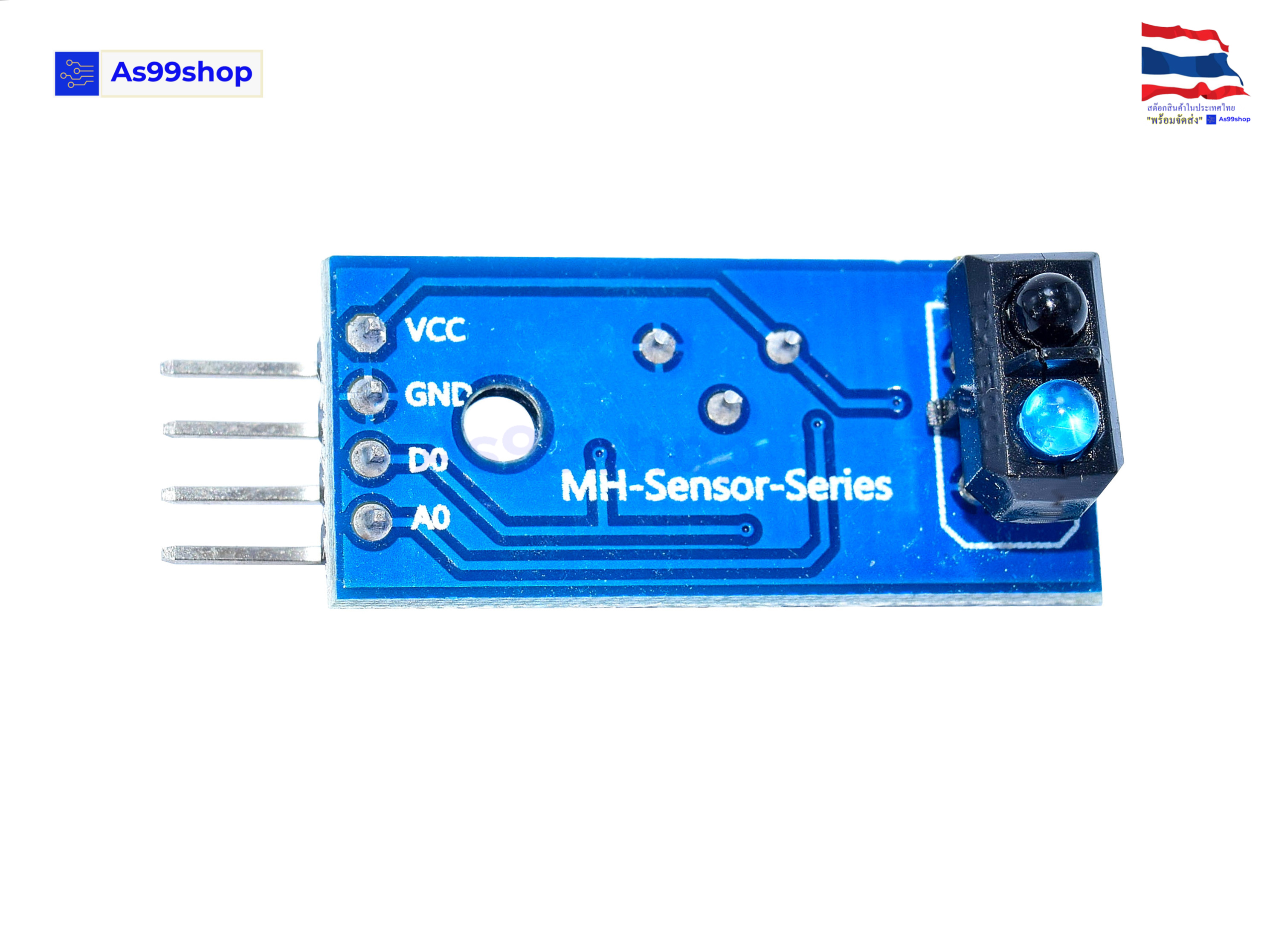 TCRT5000 Infrared Reflection Sensor โมดูลอินฟราเรดตรวจจับสี ขาว-ดำ / Line Tracking Sensor สำหรับ Arduino Robot