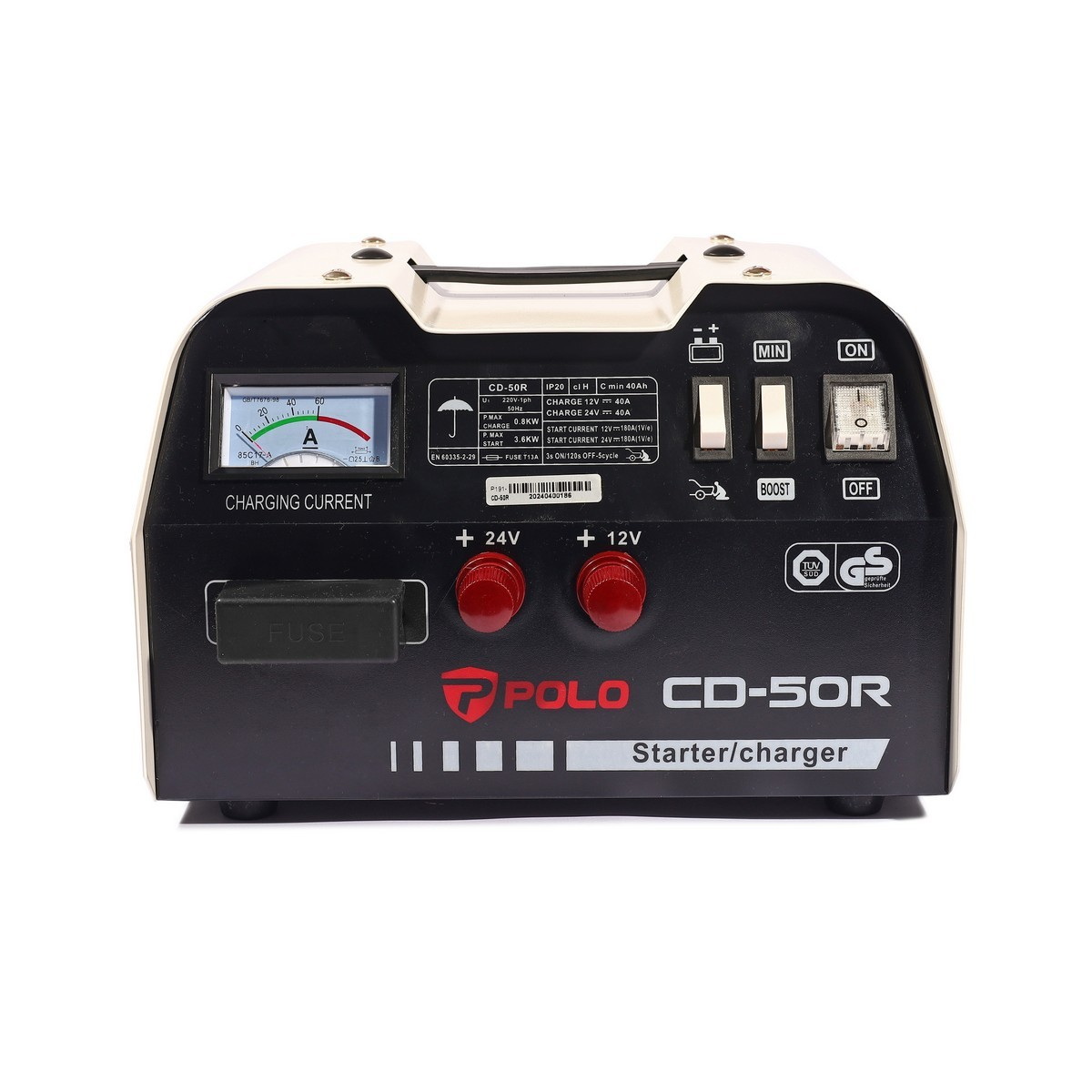 POLO CD-50R เครื่องชาร์จแบตเตอรี่ 12/24V 40A