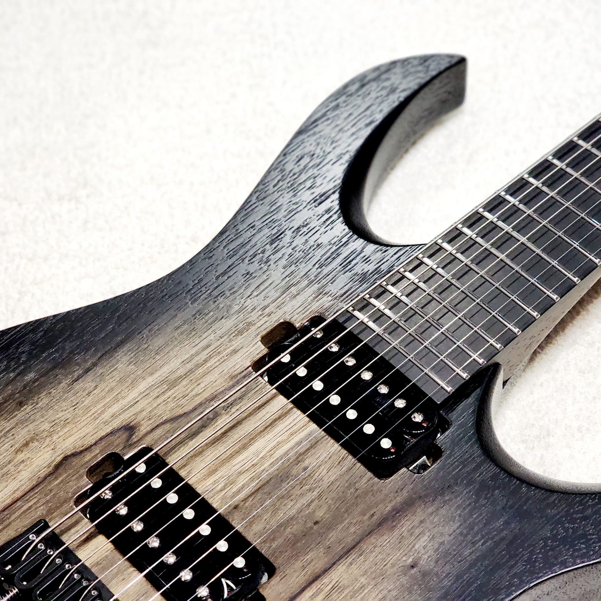 (USEDl MAYONES DUVELL ELITE 7 - TRANS NATURAL BLACK BURST MATT