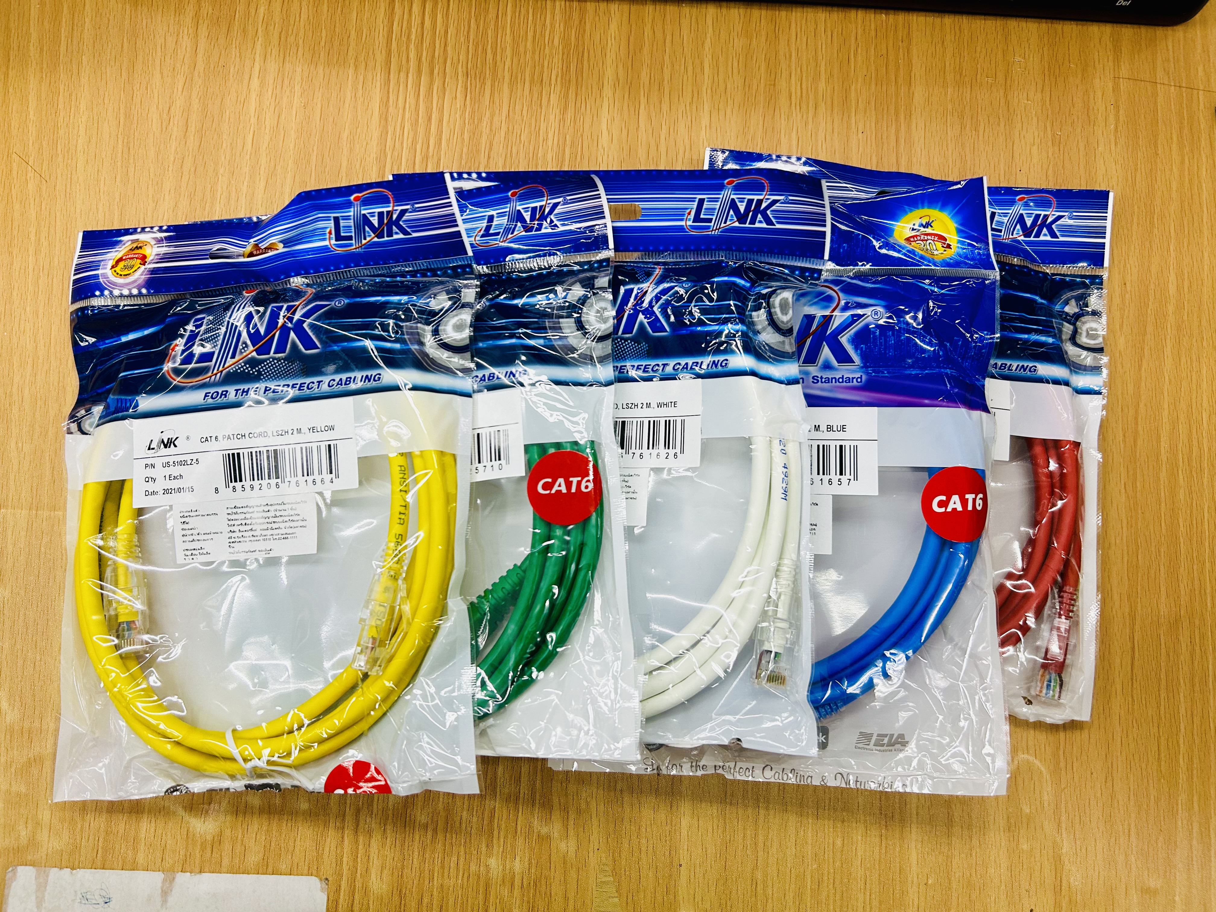 Link UTP Cable Cat6 2m. 120.00 บาท US-5102LZ-2,US-5102LZ-2,US-5102LZ-4,US-5102-3,US-5102-4