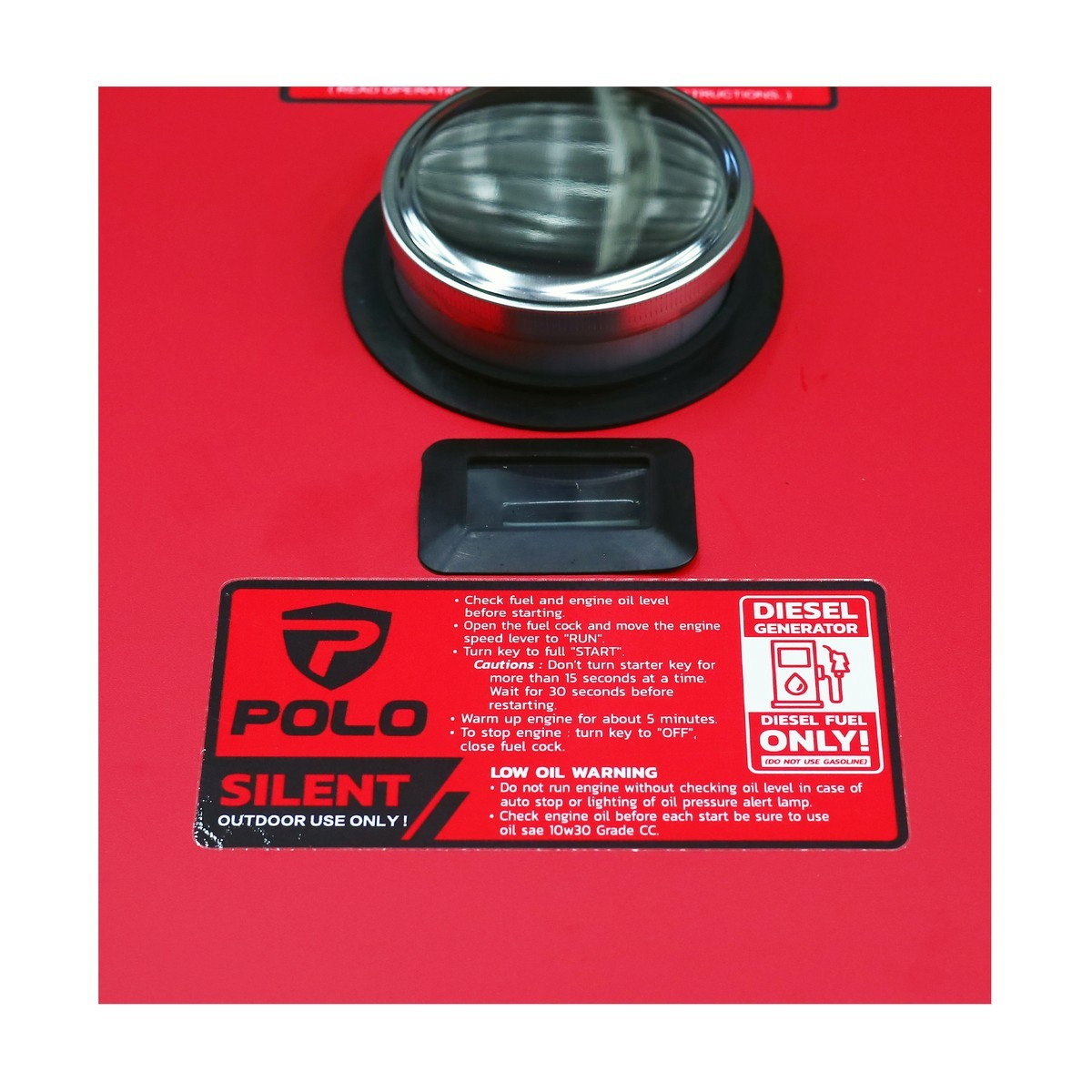 POLO KDX7500ES เครื่องปั่นไฟดีเซล 5.5kw รุ่นเสียงเงียบ 9HP กุญแจ