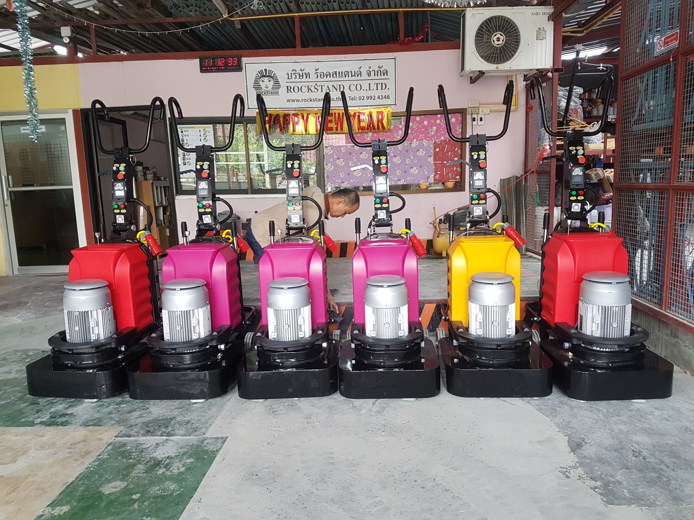 KMAN-Polish Machine GP1258-380V. (เครื่องขัดพื้นเอกนกประสงค์ 12ใบขัด)