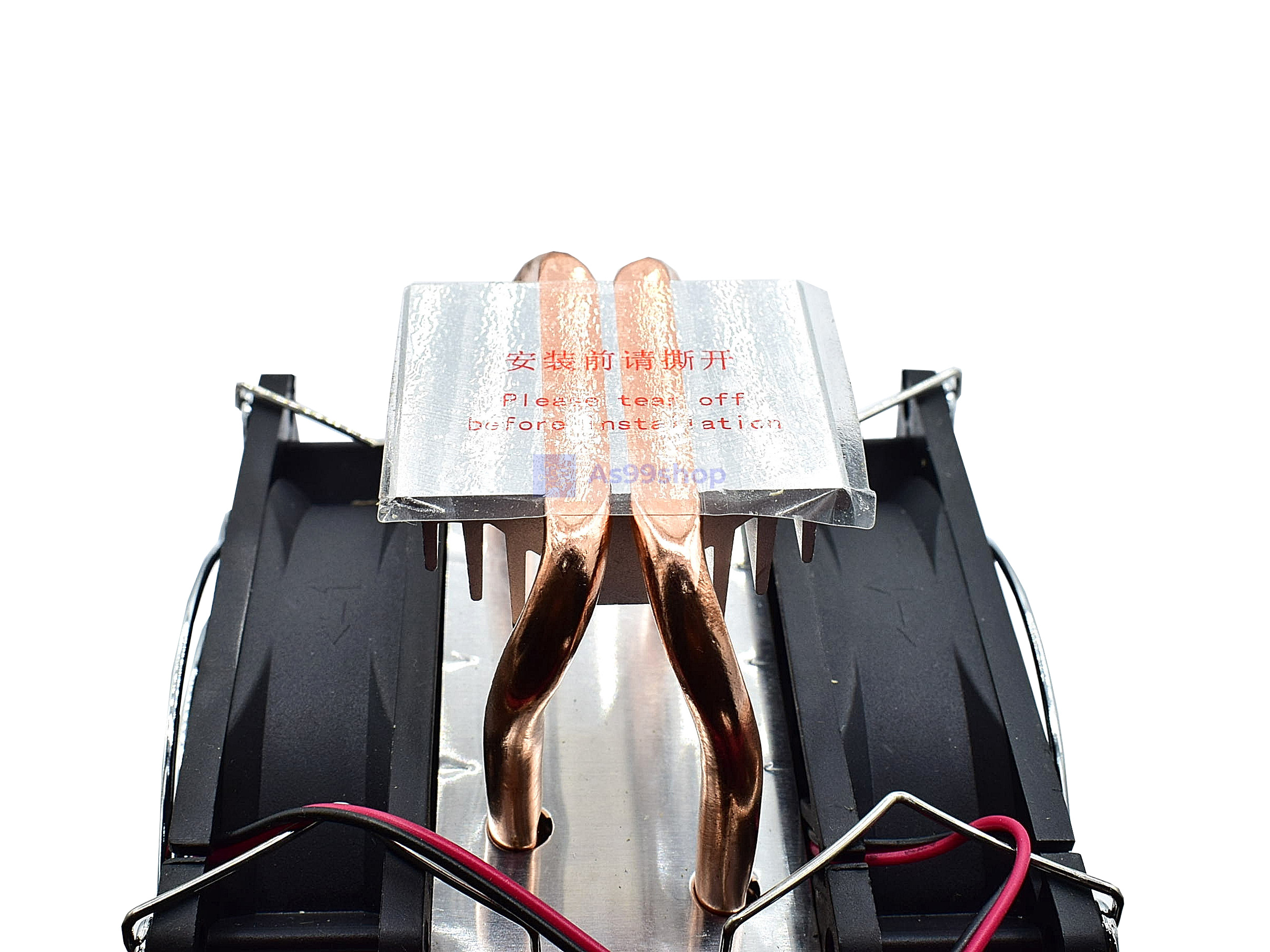 ชุดถ่ายเทความร้อนขนาด 2 ท่อ 2 heat pipe radiator 40*40 semiconductor refrigeration chip DIY