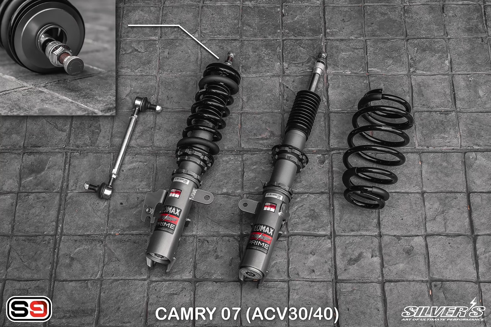 โช๊คอัพสตรัทปรับเกลียว Silver’s รุ่น NeoMaxPrime สำหรับรถ CAMRY 07