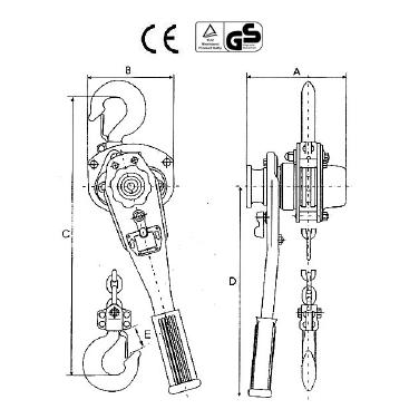 OKURA รอกโยก Lever Block Series (จีน)
