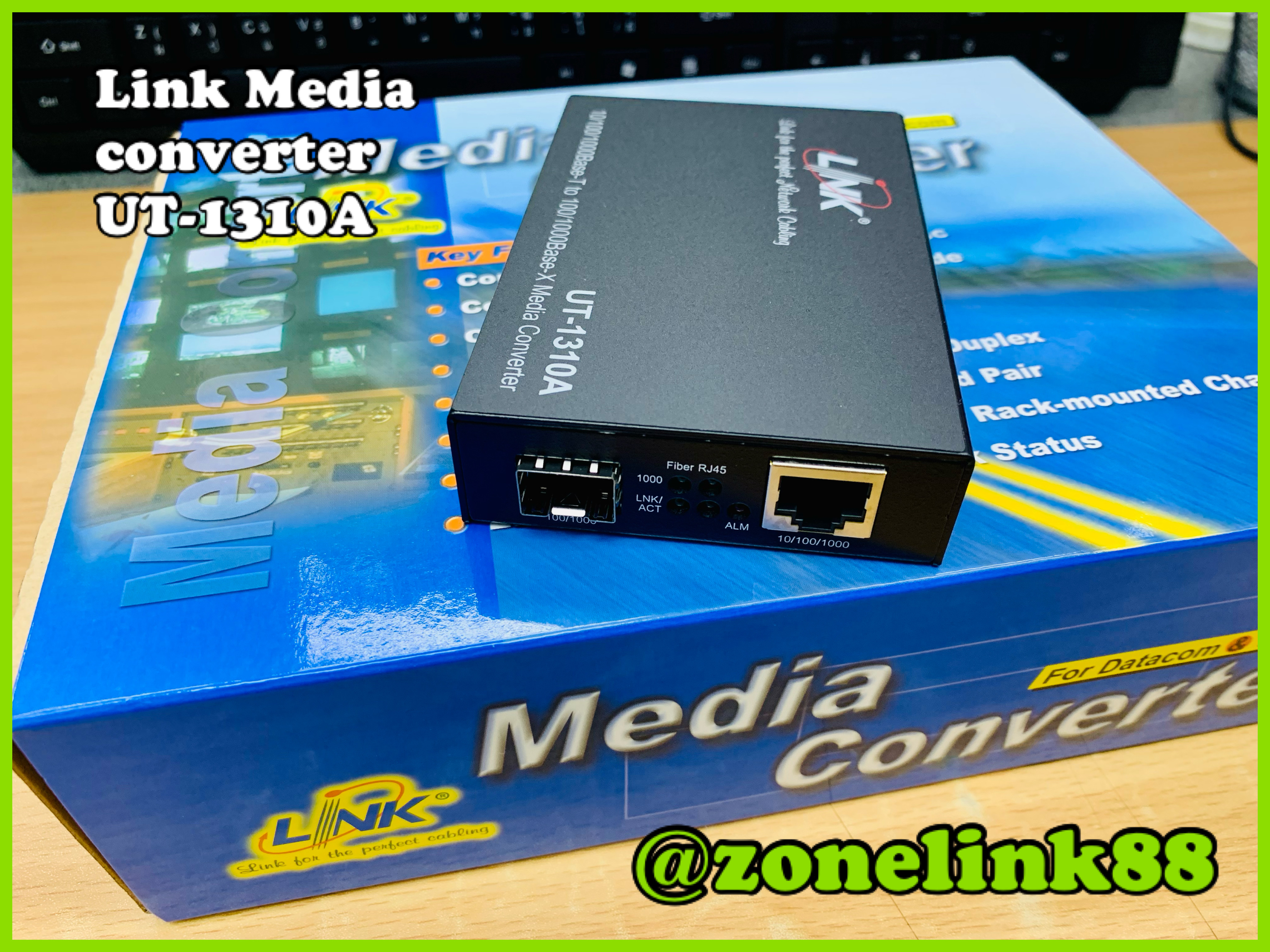 Media Converter UT1310A RJ45/SFP (Mini GBIC)10/100/1000 to 1000,w/oSFP