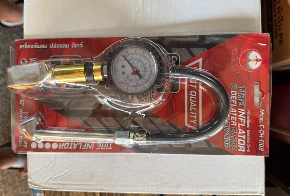 OKURA C-OK-TID2 เกจ์วัดลม เติมลม หน้าปัด 2"