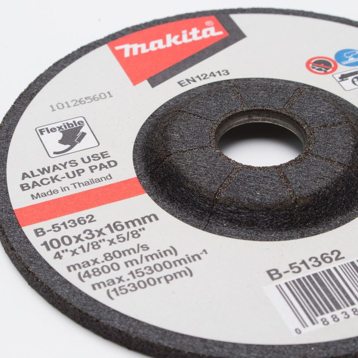 MAKITA B-51362 ใบเจียรกระจก/หิน GC80 4"x2mm (20ใบ/กล่อง)