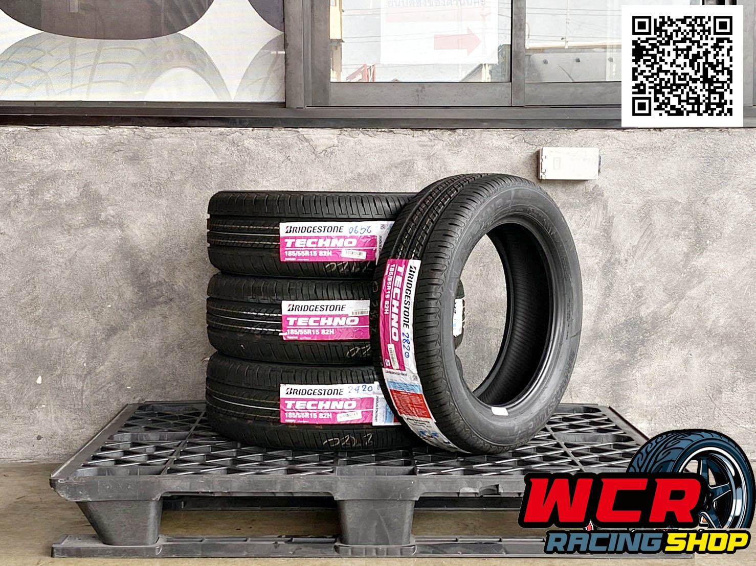 ยาง BRIDGESTONE TECHNO ขนาดยาง 185/55R15