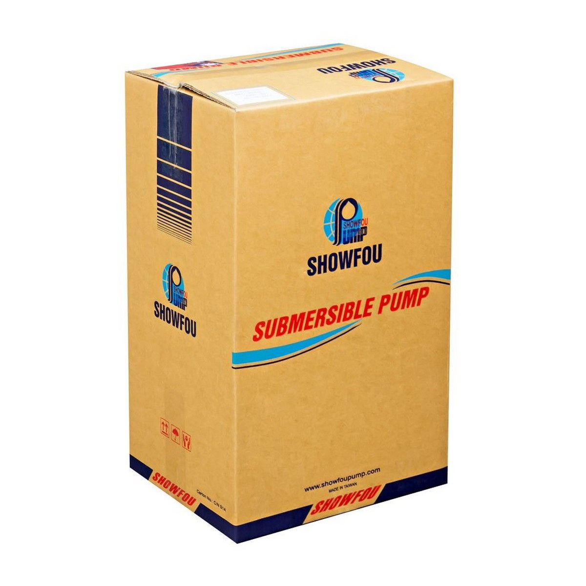 SHOWFOU SS-112D ปั๊มแช่ดูดโคลนเสื้อสแตนเลส 2" 1HP/220V