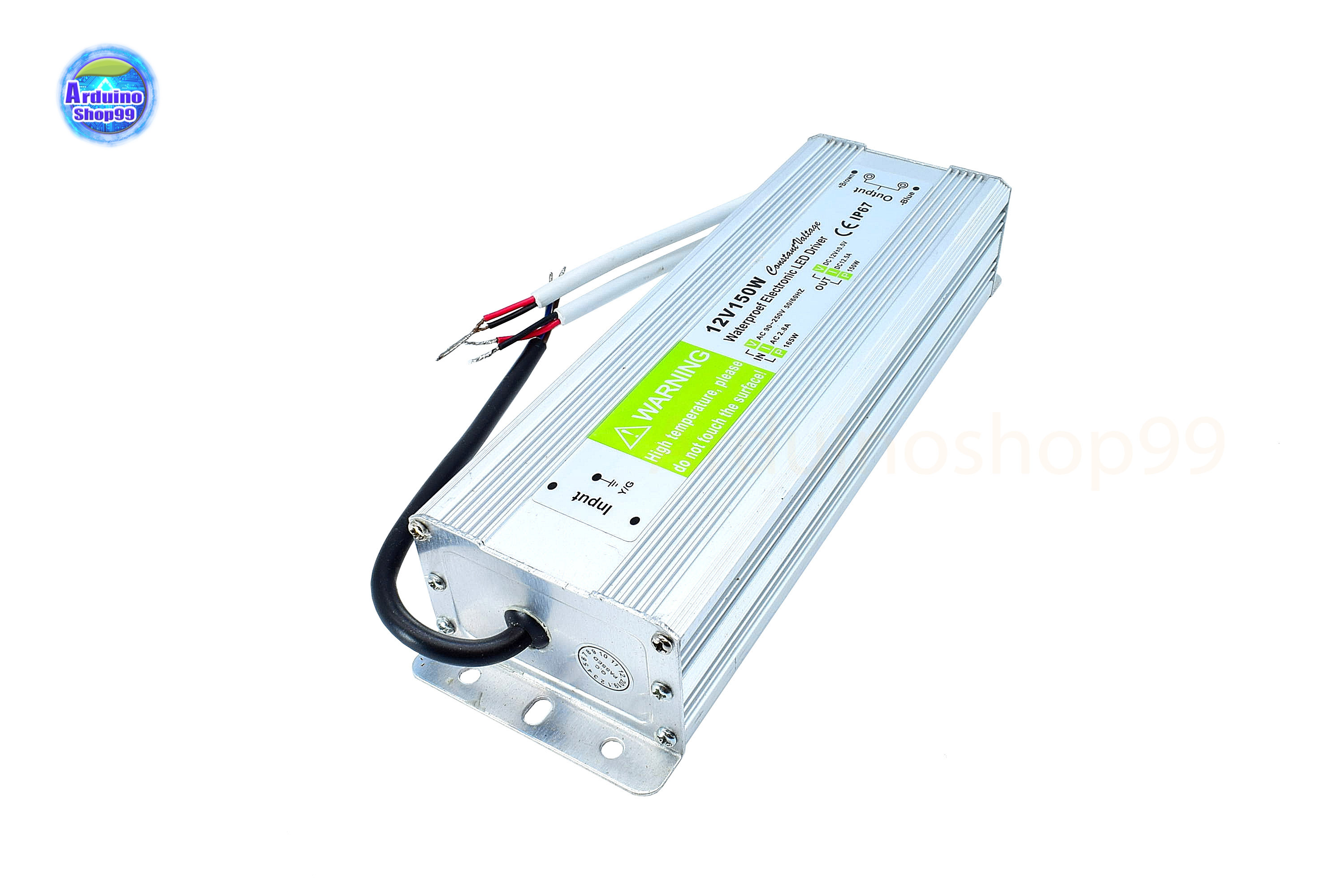 สวิตชิ่งเพาเวอร์ซัพพลาย Waterproof Switching Power Supply 12V 12.5A 150W(สีเงิน)