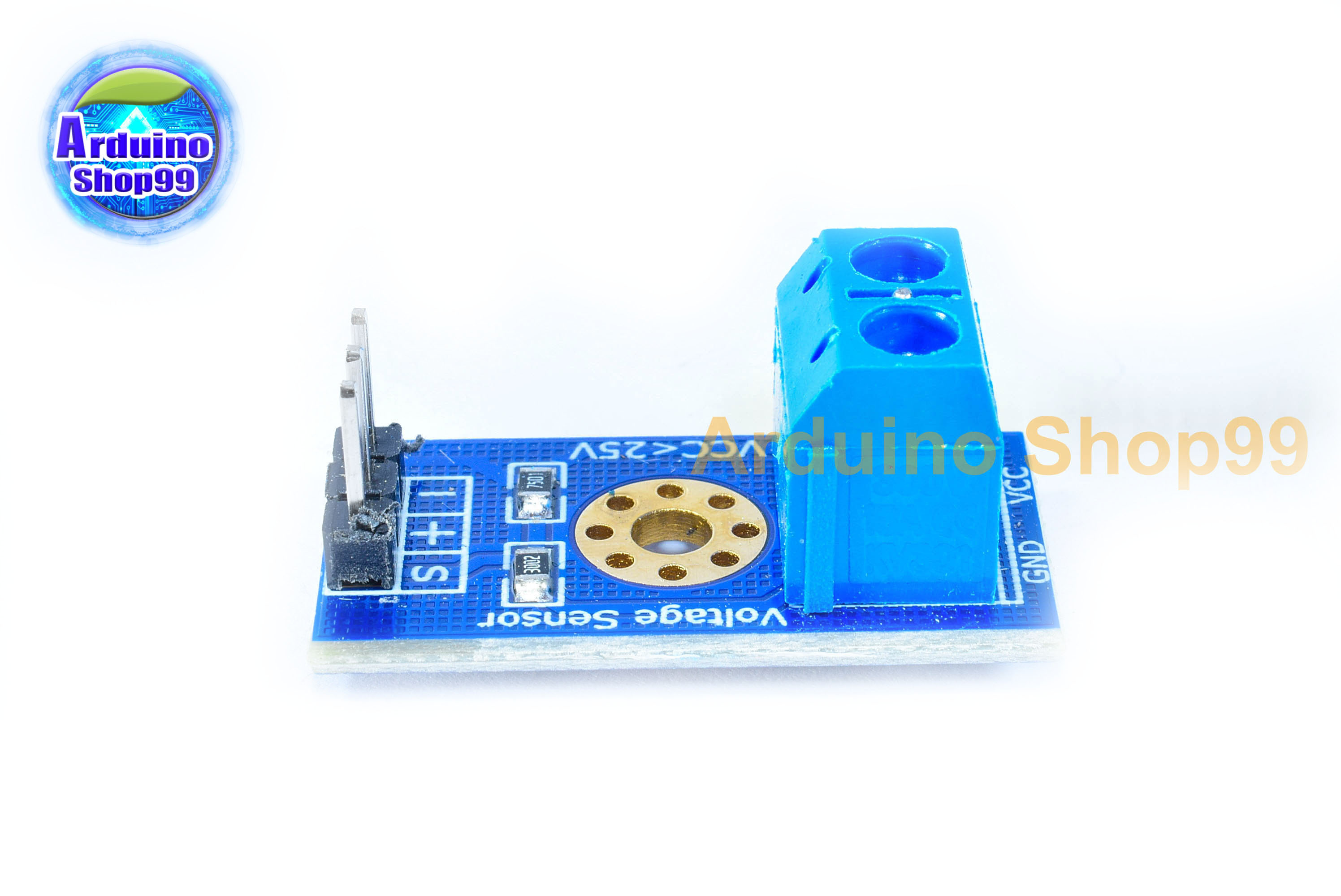 Voltage detection module โมดูลวัดแรงดันไฟฟ้า 0-25 โวลต์