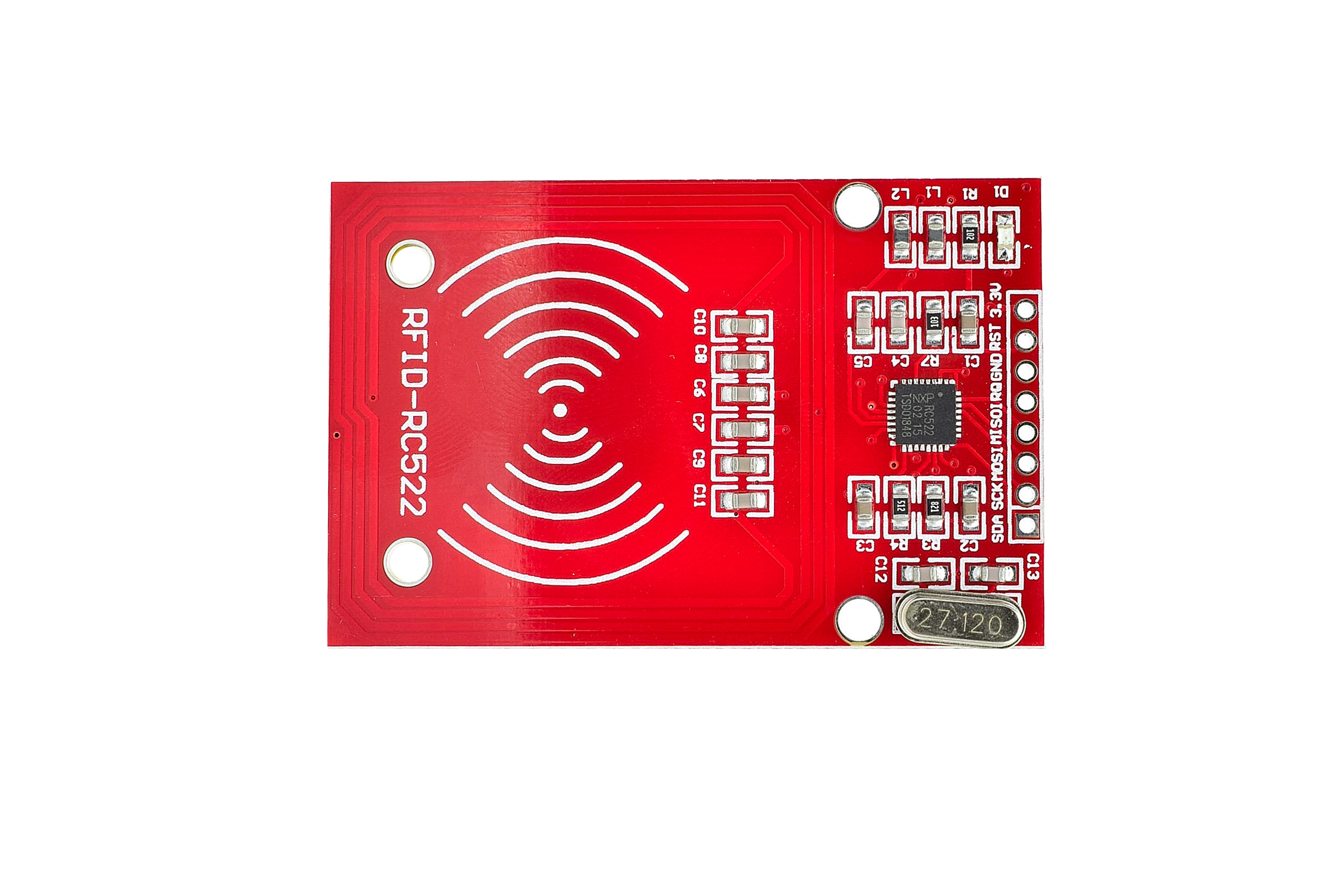 RC522 RFID Module Mini Card Reader/Detector 13.56MHz RED PCB