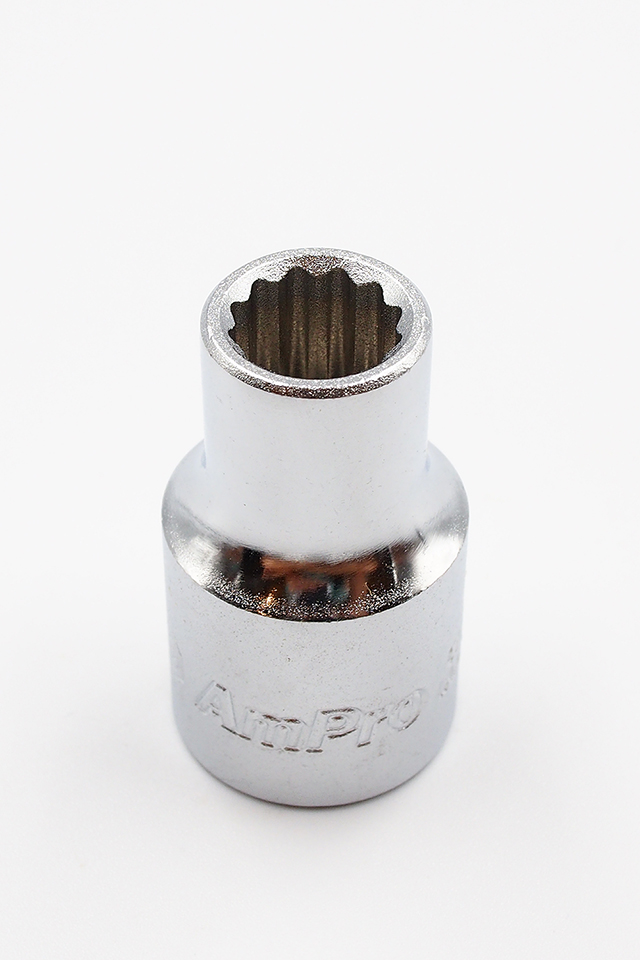 ลูกบ๊อกสั้น AMPRO รู 1/2" 12 เหลี่ยม ขนาด 8 MM - 32 MM