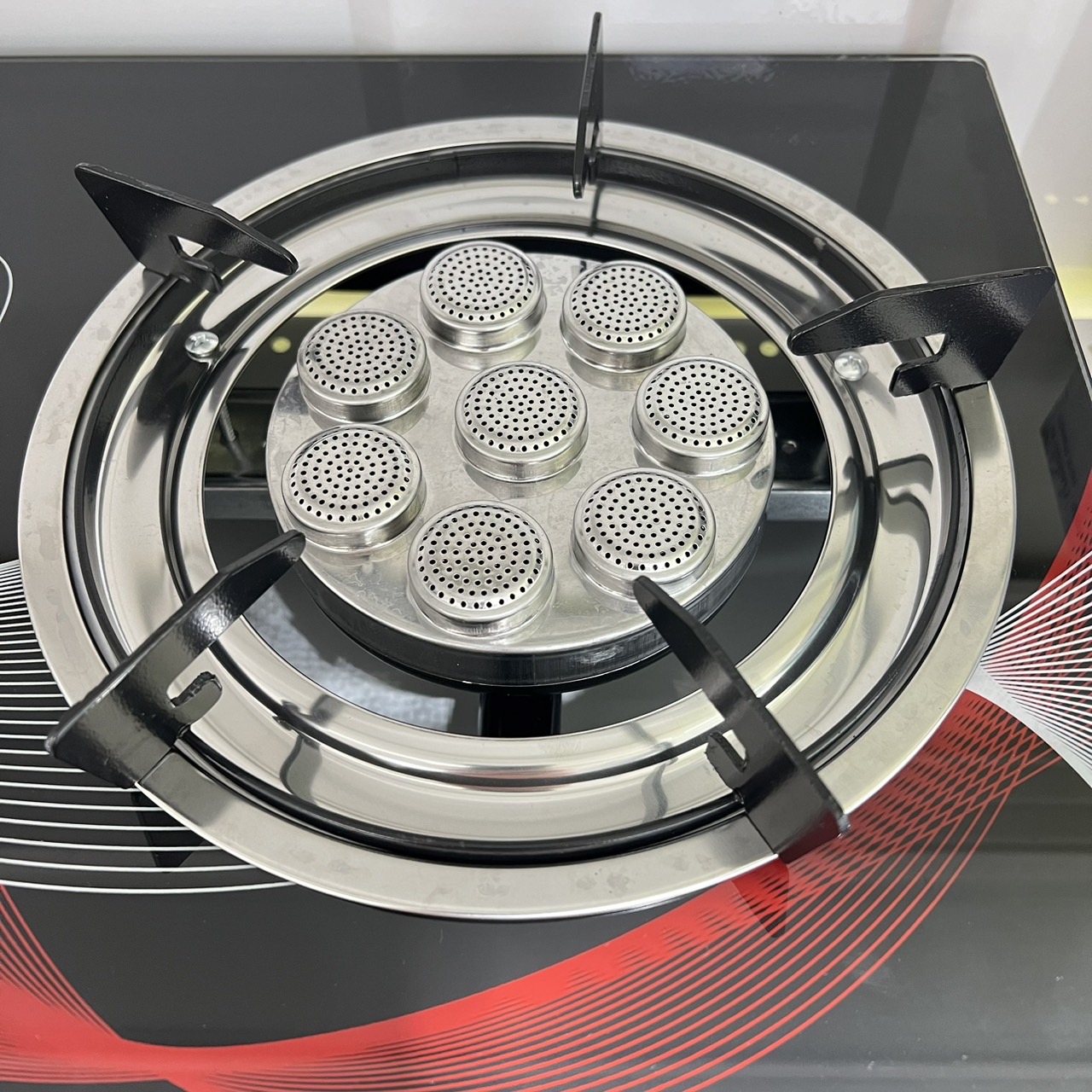 AJ เตาแก๊สหน้ากระจก 2 หัว รุ่น AJ-GA2H-03CG เตาแก๊สหัวคู่ ใช้งานง่าย ปลอดภัย ทำความสะอาดง่าย ประกัน 1 ปี