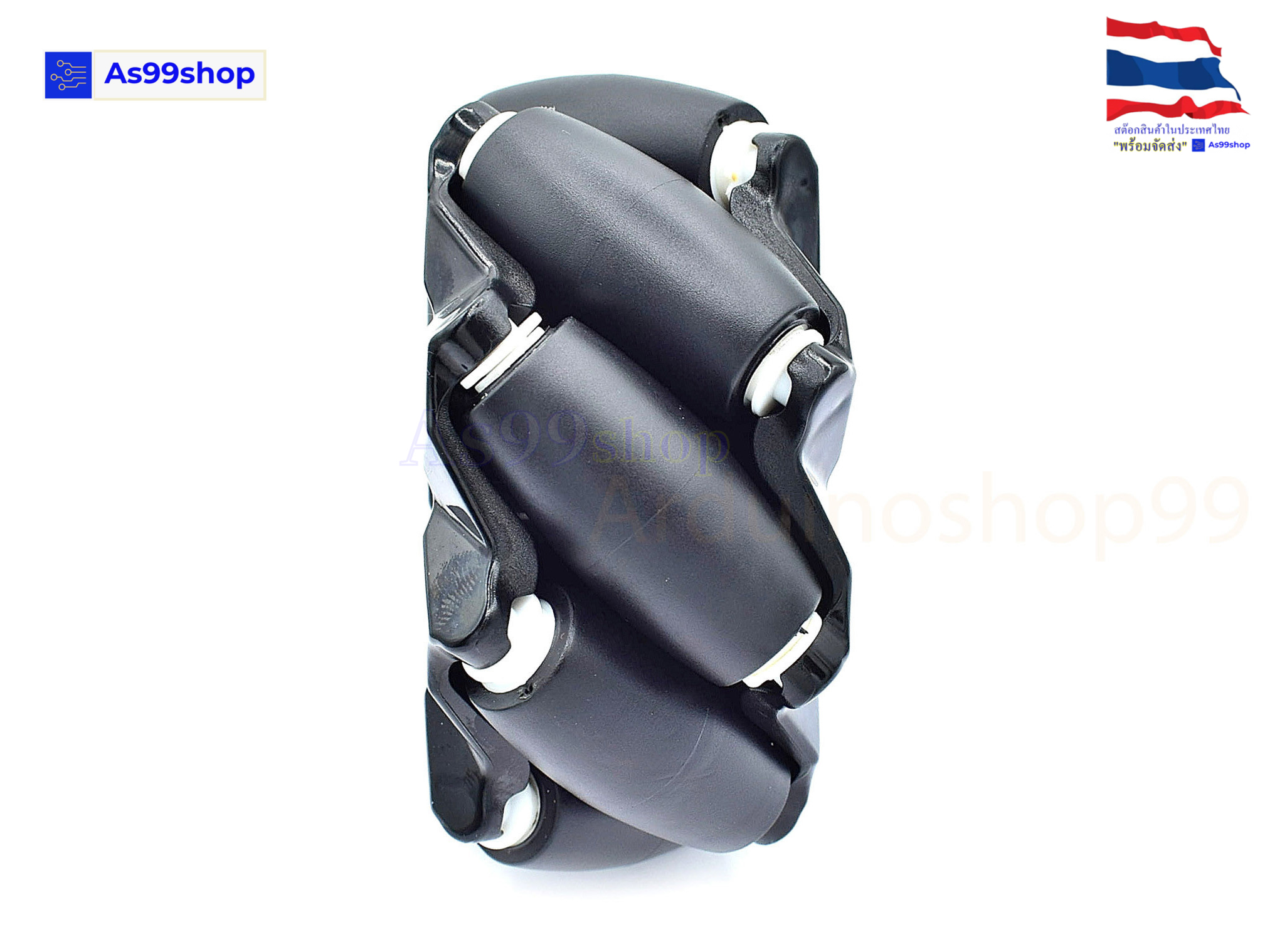 ล้อหมุนรอบทิศทางขนาด 97 mm Mecanum wheel Wheel (L+R) จำนวน 2 ล้อ:ซ้ายและขวา