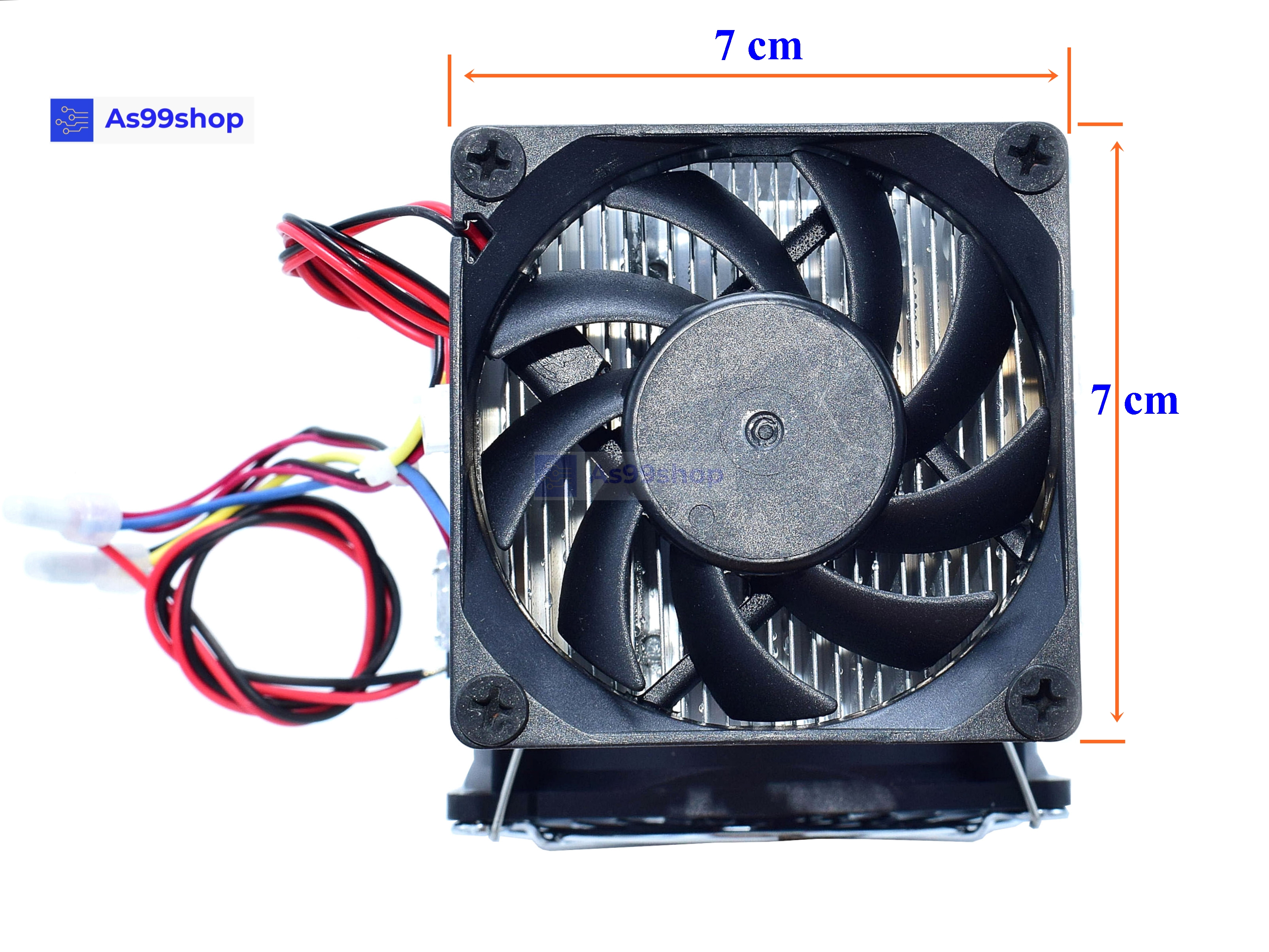 ชุดทำความเย็นขนาด 70*70 mm (ชุดสำเร็จ พร้อมแผ่น ร้อนเย็น)