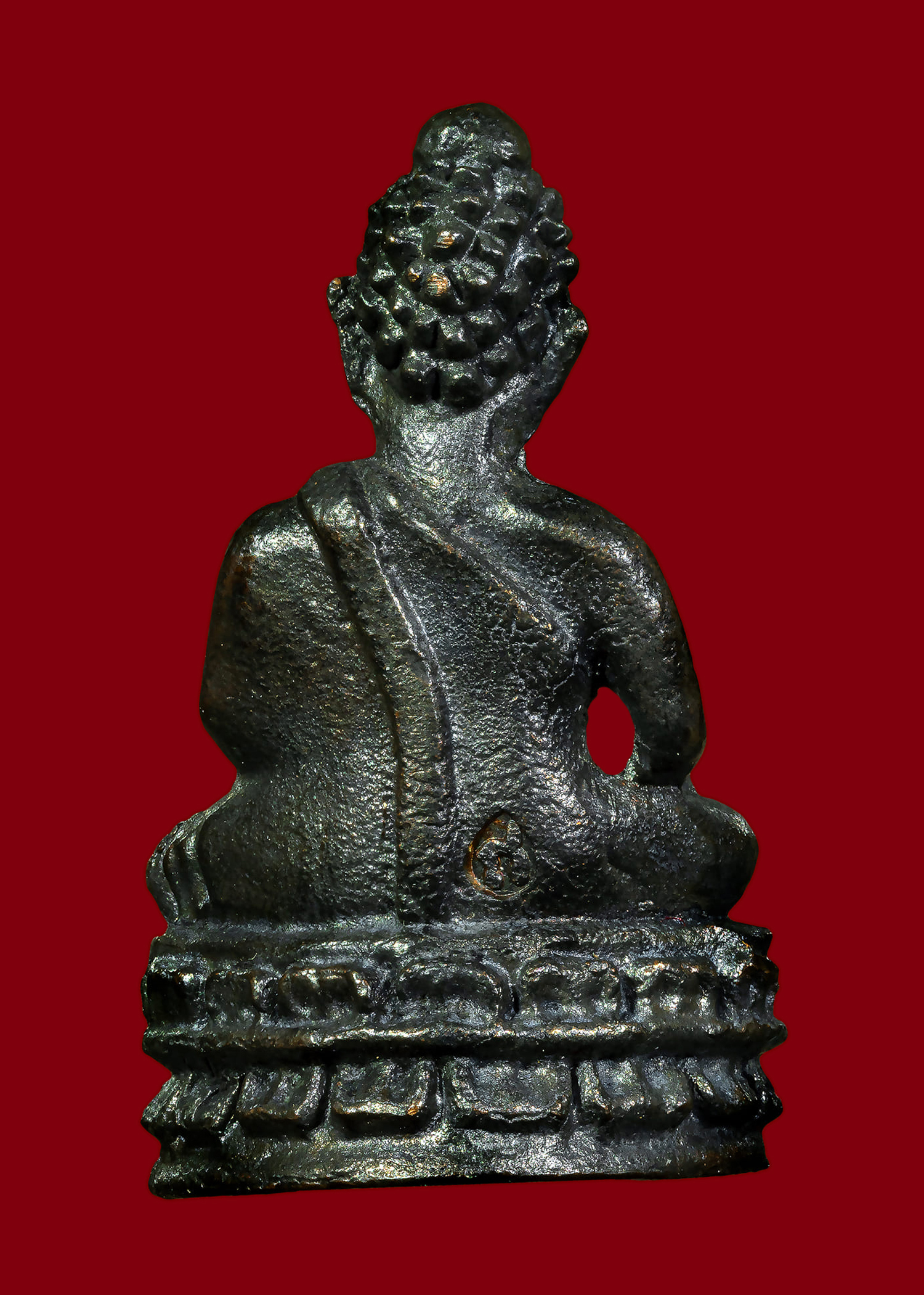 พระชัยเจ้าคุณโพธิญาณ หลวงพ่อชา สุภัทโธ วัดหนองป่าพง อุบลราชธานี ปี2522 เนื้อนวะโลหะ ตอกโค๊ต สภาพสวยพร้อมกล่องเดิมๆ