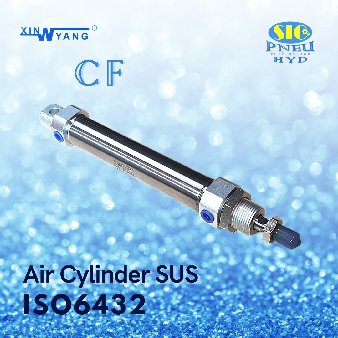 CF16 : AIR CYLINDER SUS เทียบ SMC C85 Series ISO 6432 กระบอกลมแสตนเลส