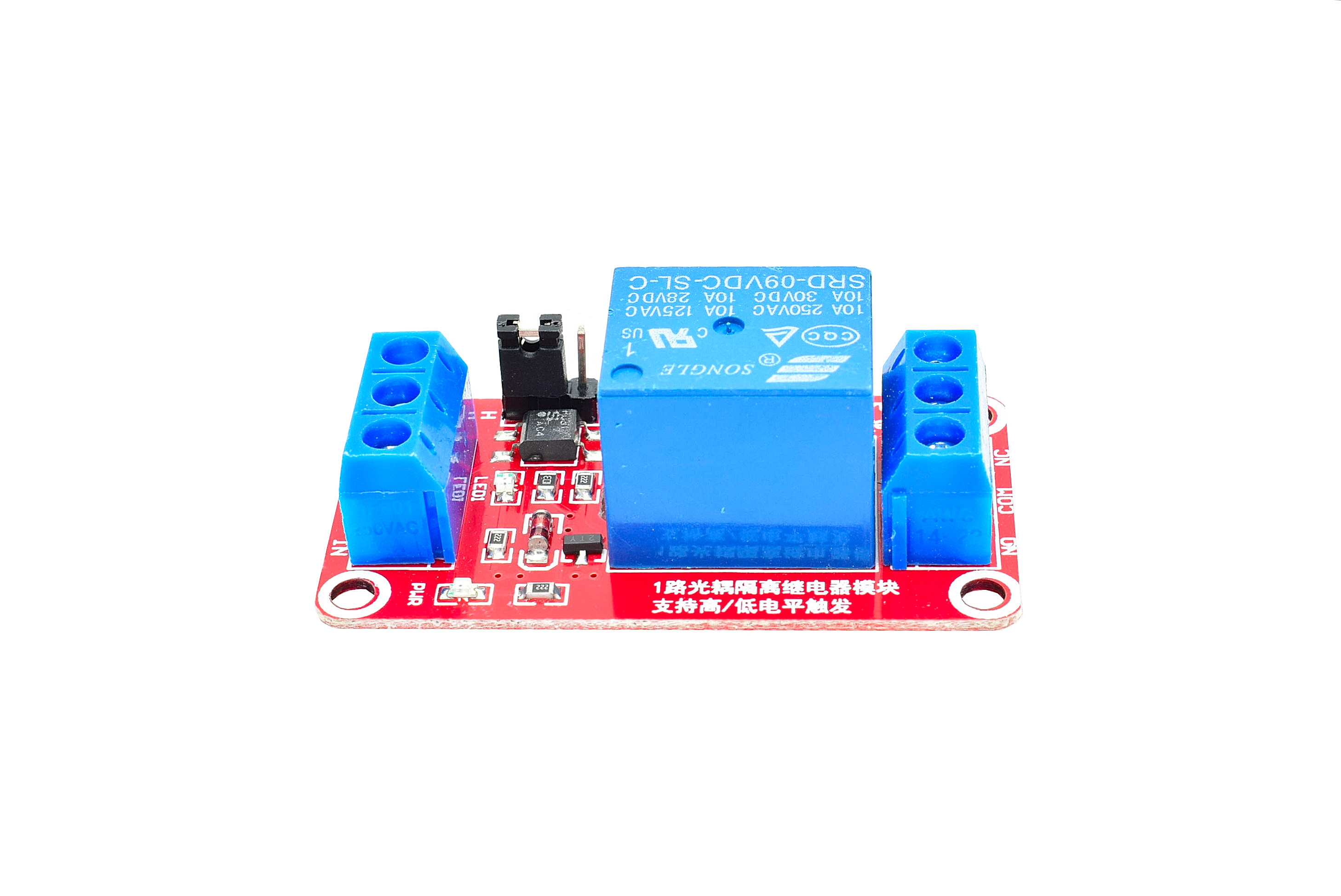 Relay 9V 1 channel 10A Red version