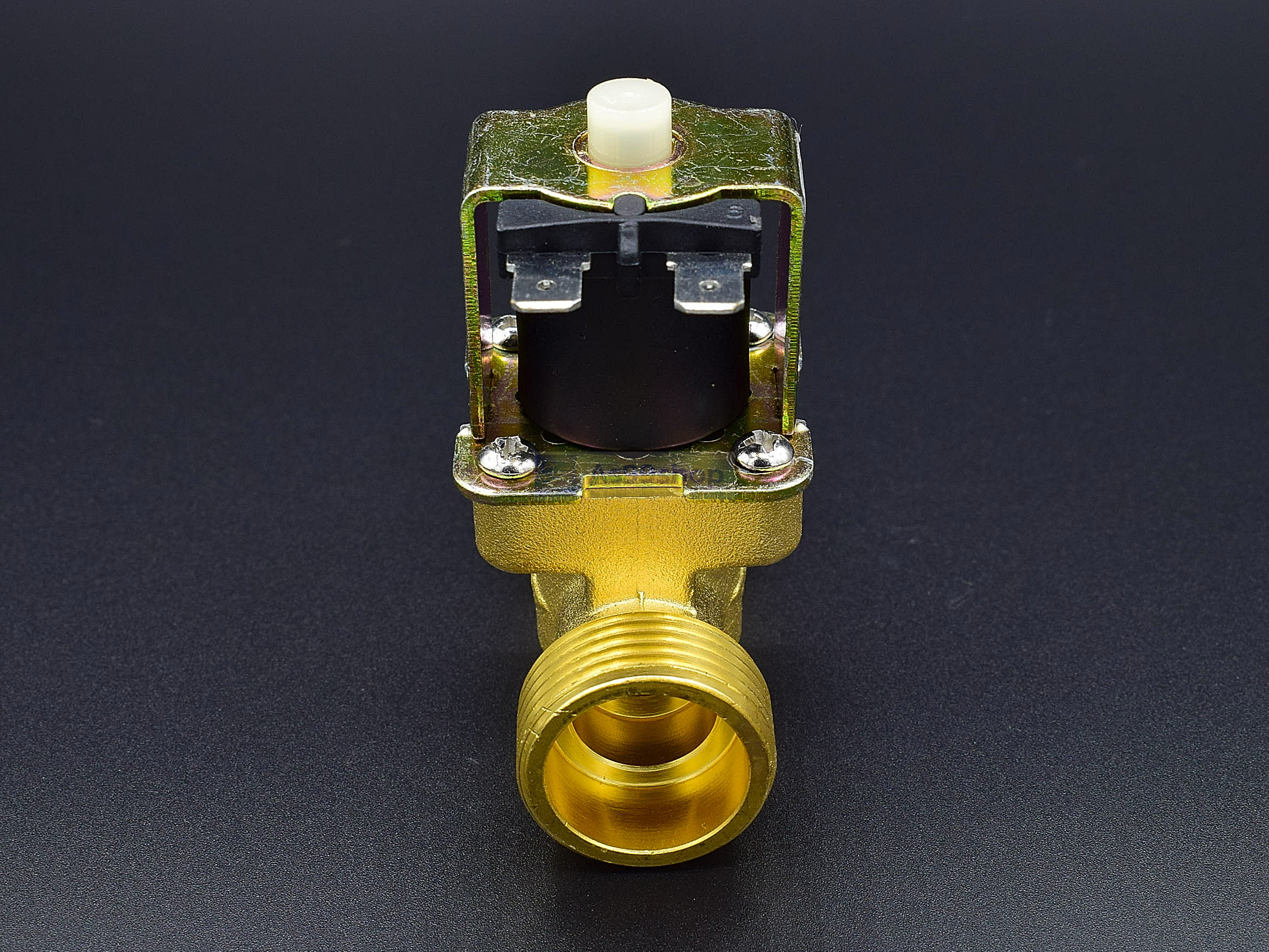 โซลินอยด์วาล์วทองเหลือง Solenoid Valve (NO) 24VDC 3/4 นิ้ว สำหรับเปิด-ปิด น้ำ