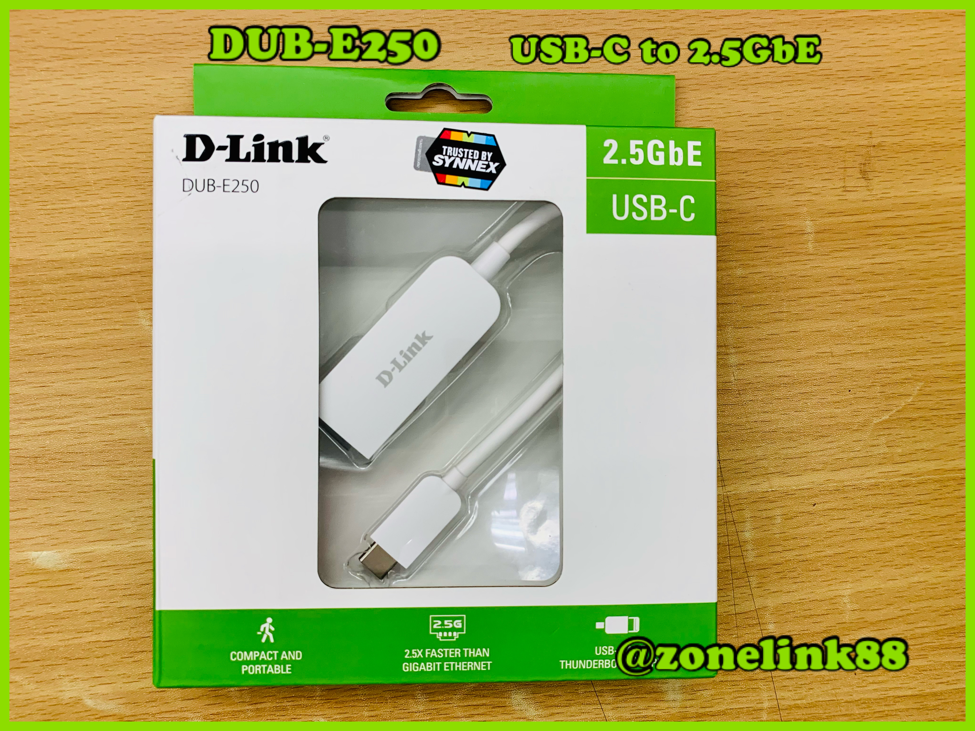 USB-C to 2.5G Ethernet Adapter DUB-E250