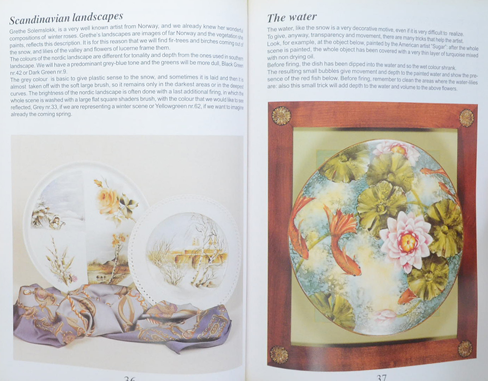 painting on porcelain Landscape techniques