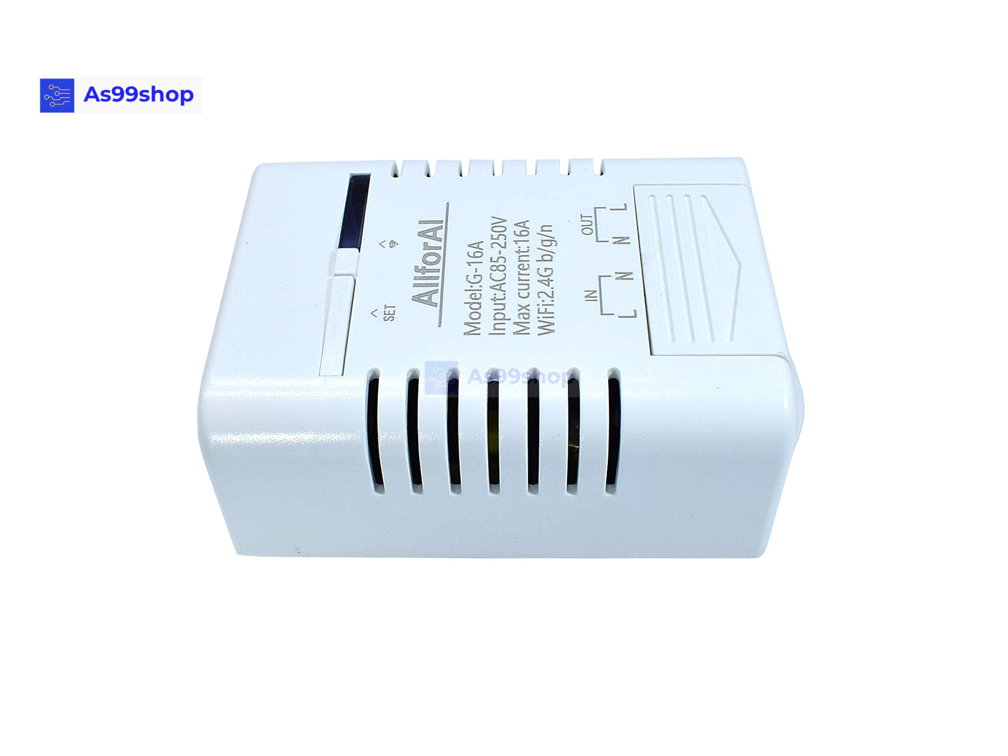 Single Channel AC 85V-250V 16A WiFi Switch for Smart Home