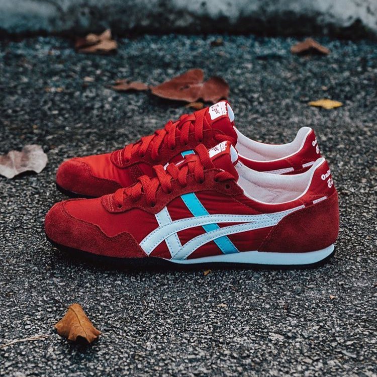 Onitsuka Tiger Serrano แดงคาดขาวฟ้า