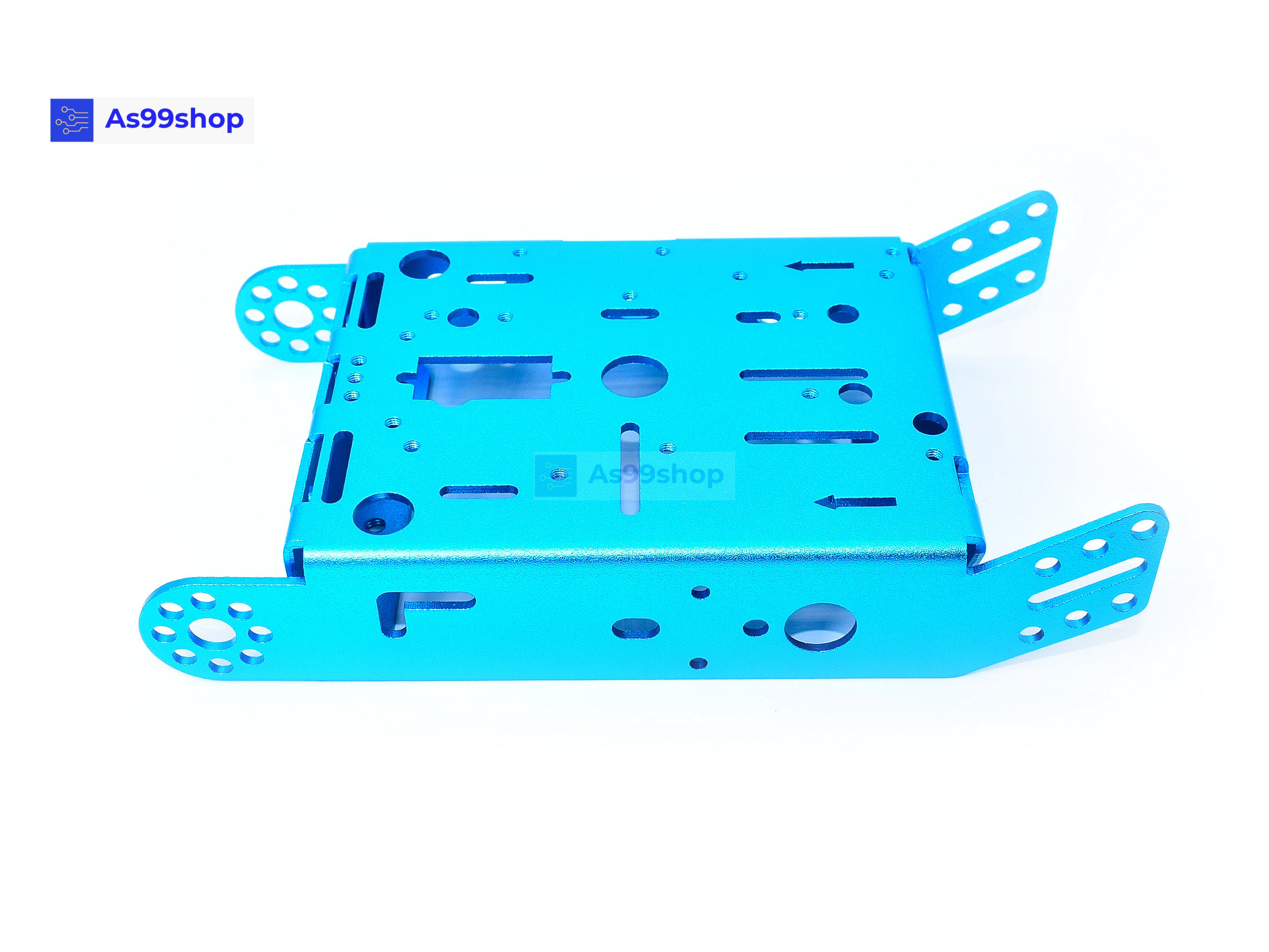 โครงรถหุ่นยนต์ Aluminum alloy robot Smart car สี Metallic Blue