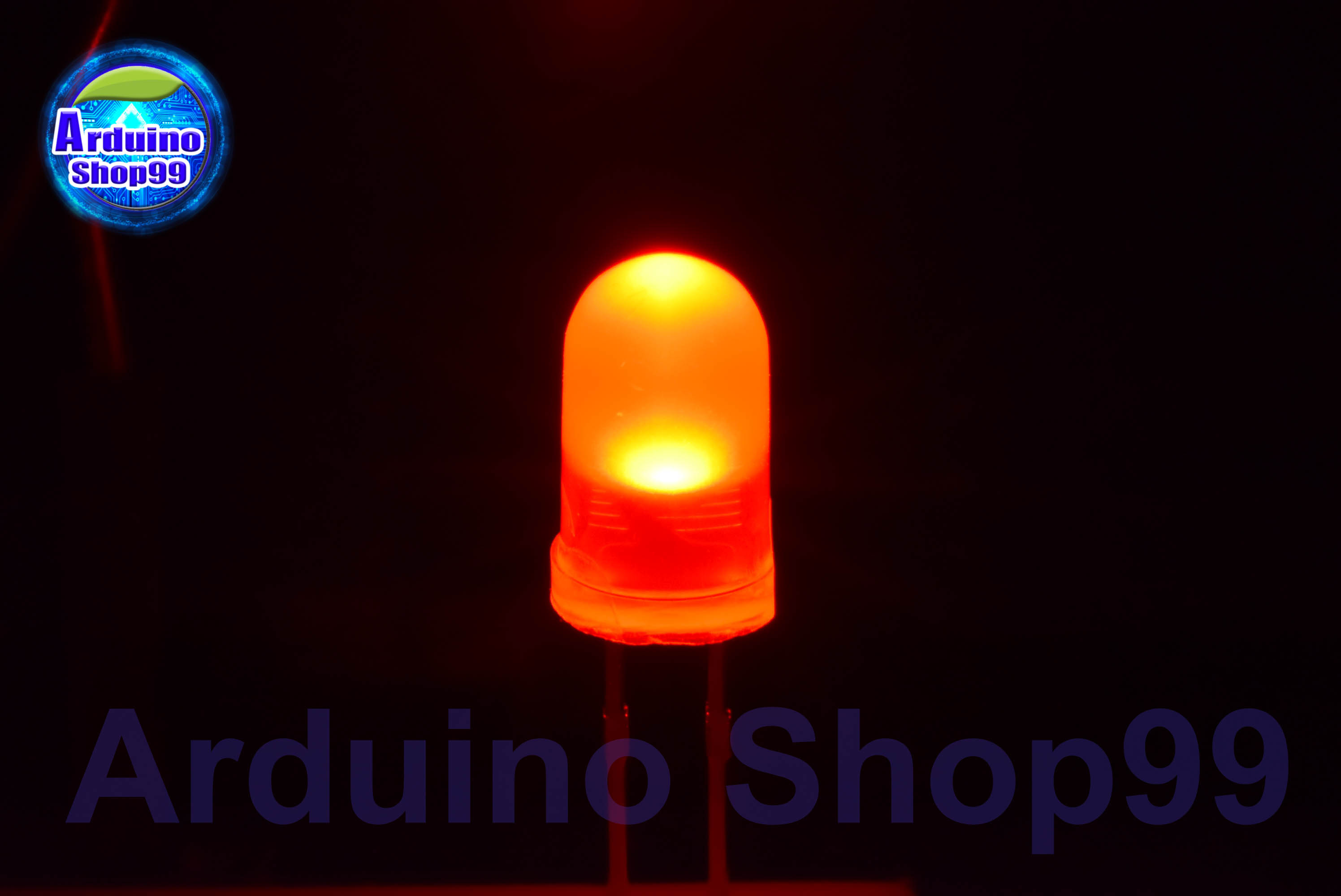 LED 5mm Red(สีแดง) 1 ชุด 5 ตัว