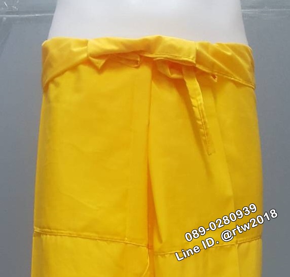 กางเกงสปาขายาวสีเหลือง (รหัส E38)