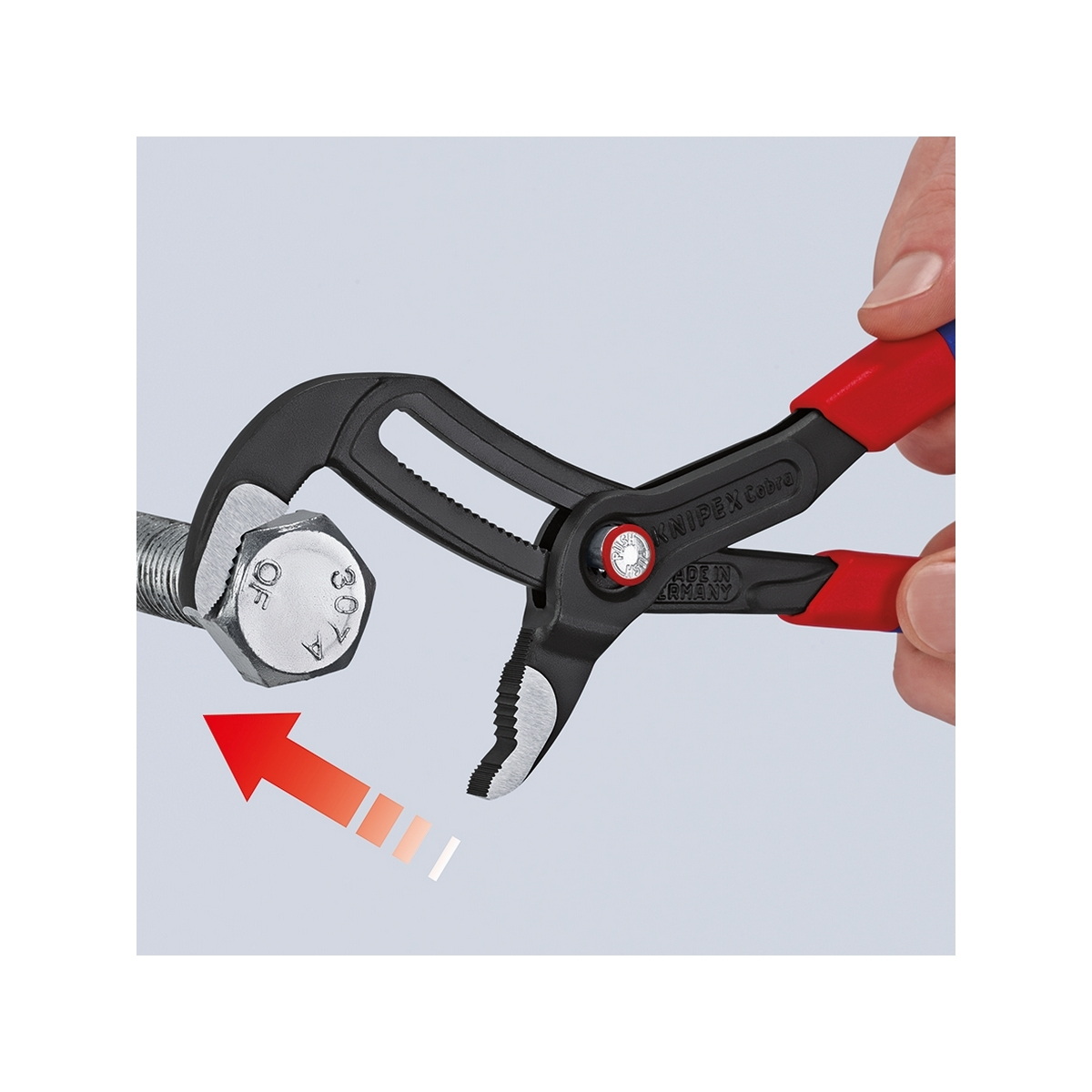 KNIPEX 87 22 250 คีมคอม้า รุ่น Cobra QuickSet 250mm (10")