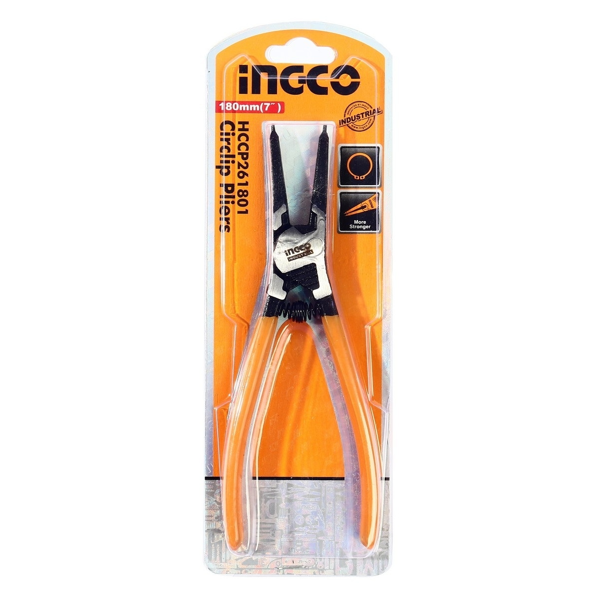 INGCO HCCP261801 คีมถ่างแหวนปากตรง 7"