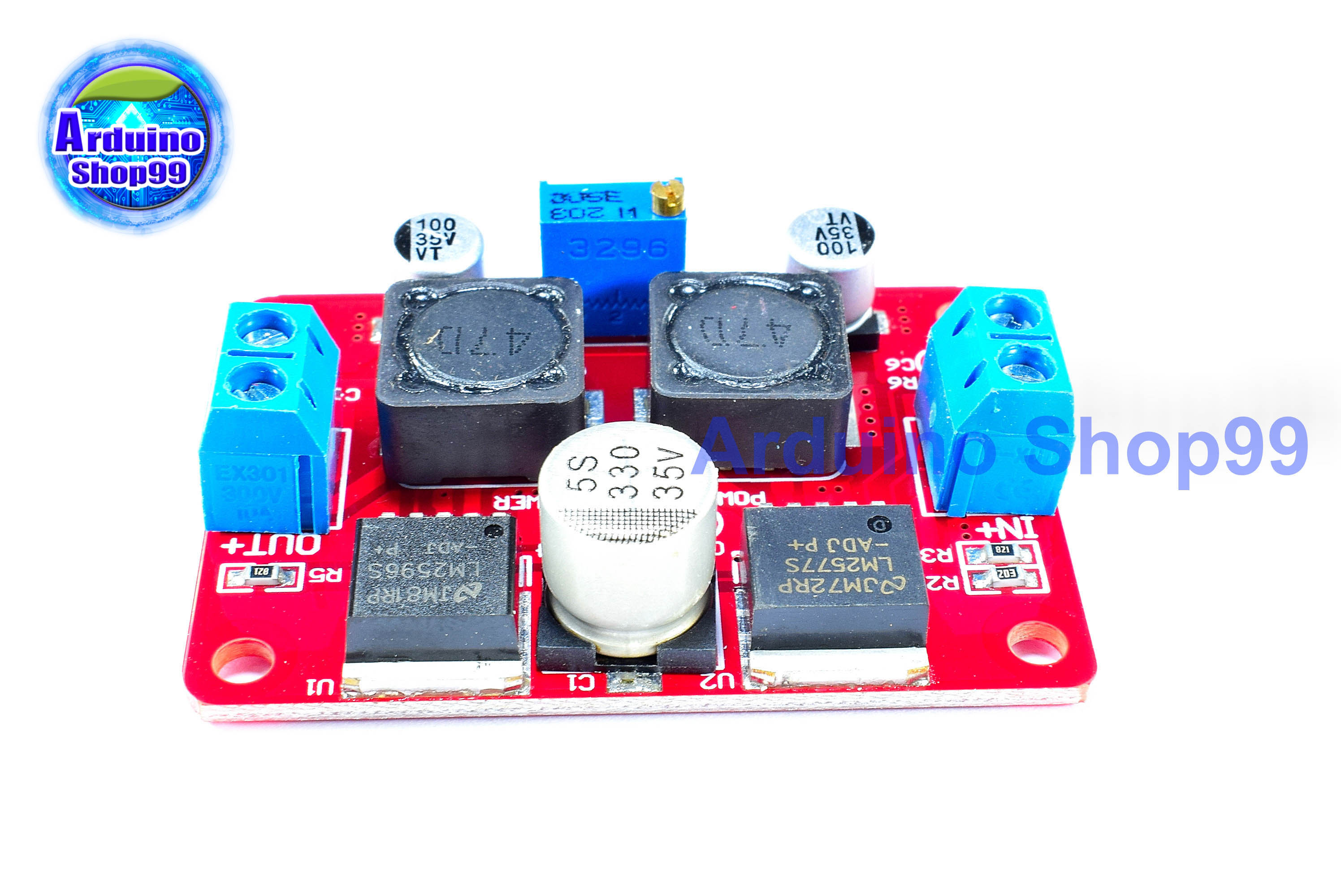 LM2577S + LM2596S DC3.5-28V to 1.25V-26V dc-dc step up down 3.7V 5V 9V 12V buck boost converter for solar panel