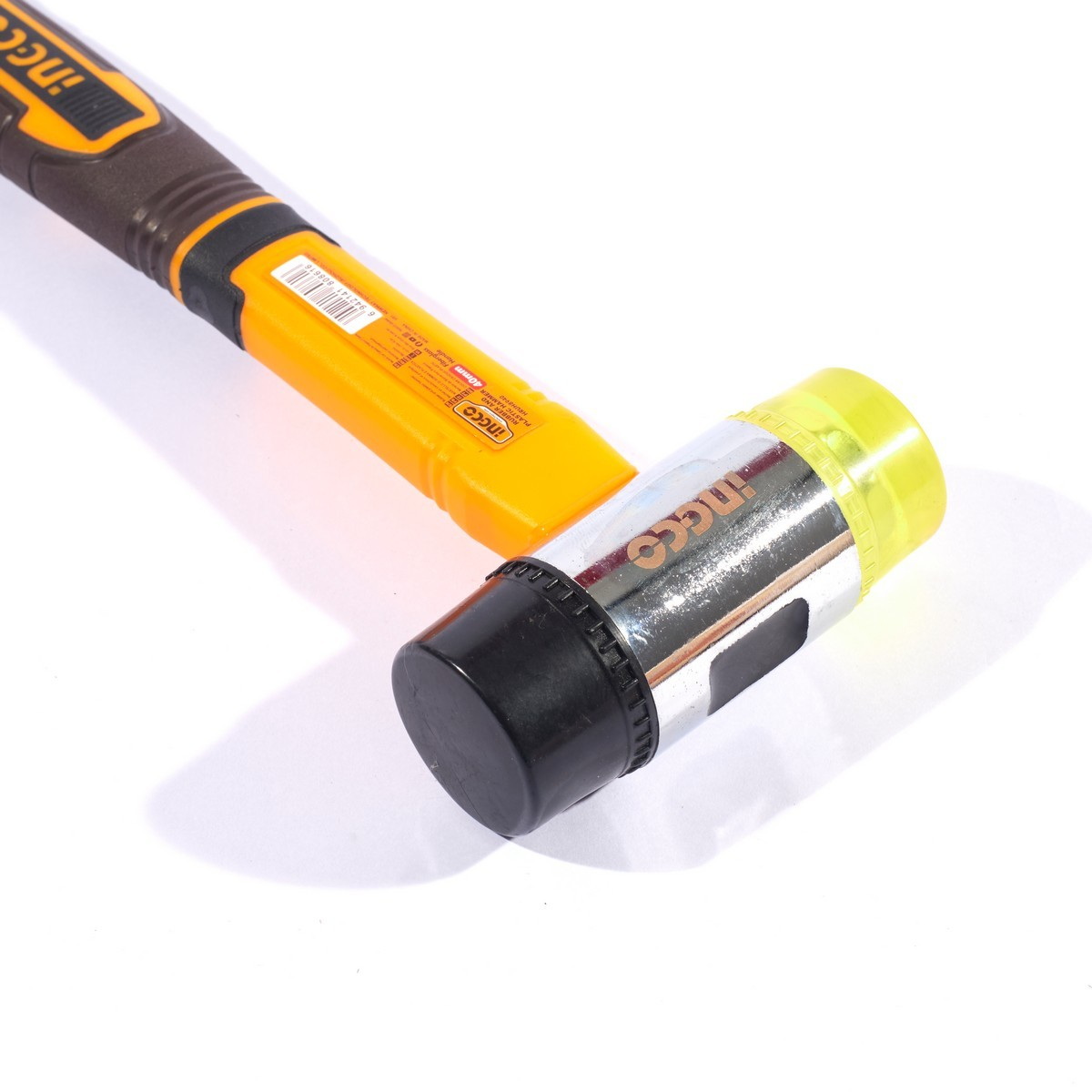 INGCO HRUH8940 ค้อนหัวยาง+หัวพลาสติก ด้ามไฟเบอร์ 40mm