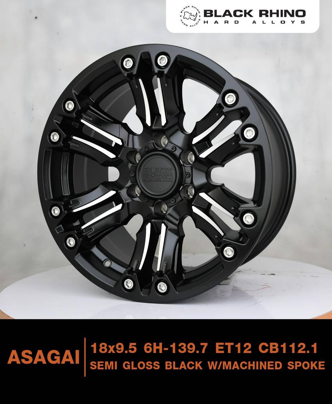 ล้อ BLACK RHINO ASAGAL ขอบ 18 ราคาพิเศษ