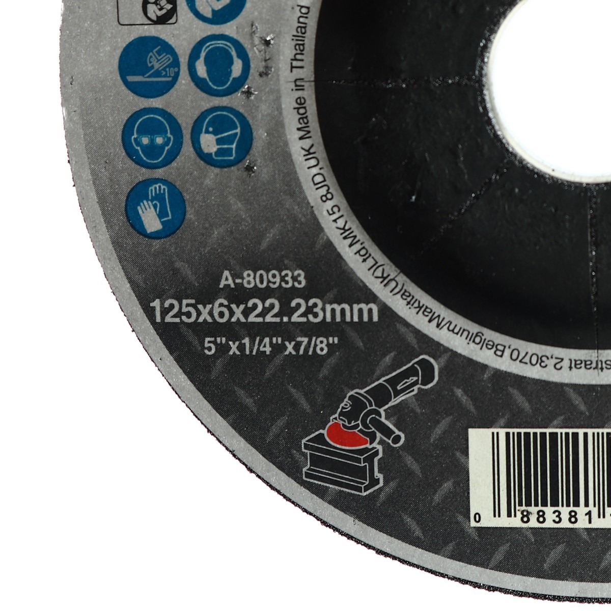 MAKITA A-80933 ใบเจียร 5"x6mm (25ใบ/กล่อง)