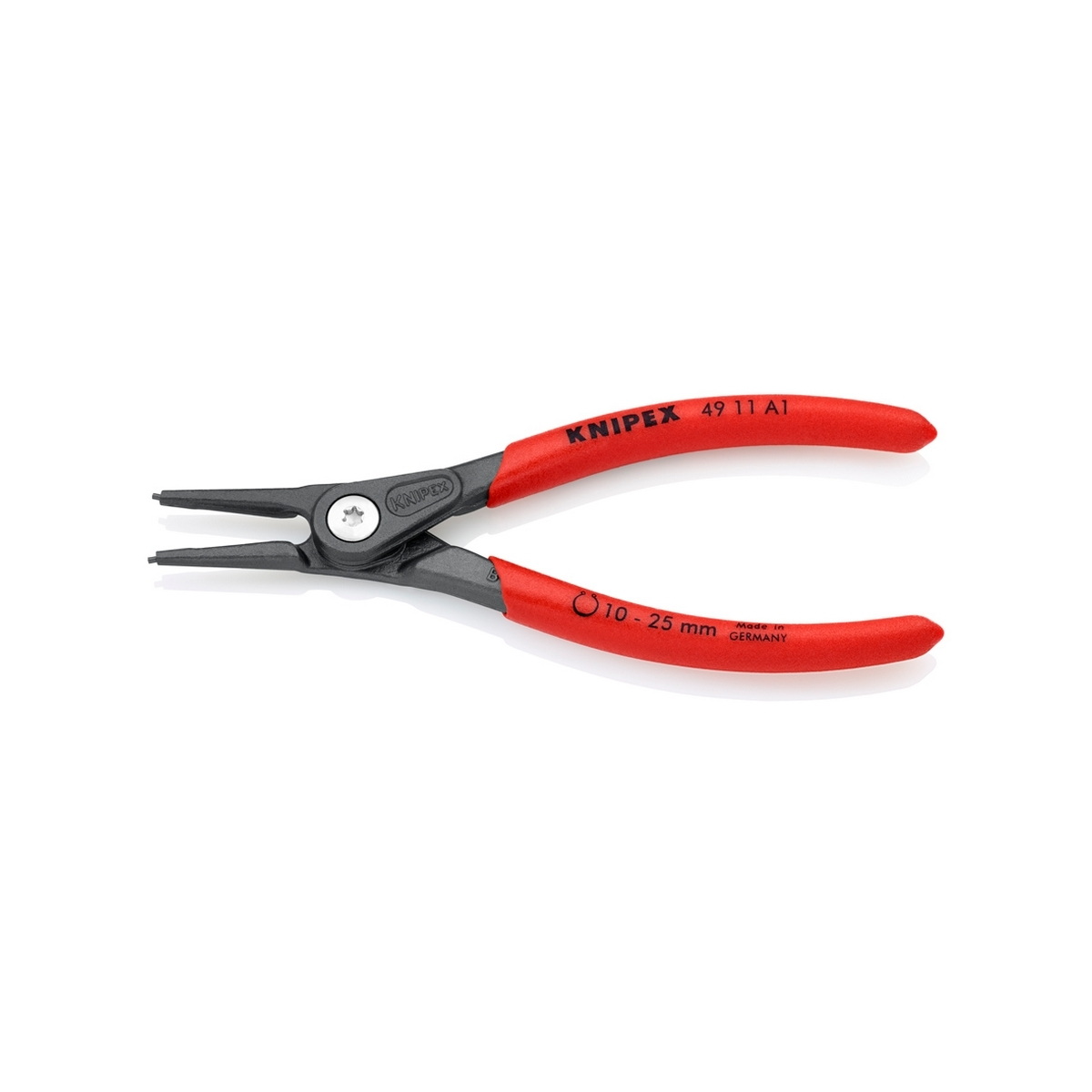 KNIPEX 49 11 A1 คีมถ่างแหวน 5" Precision ปลายตรง ปลาย 1.3mm