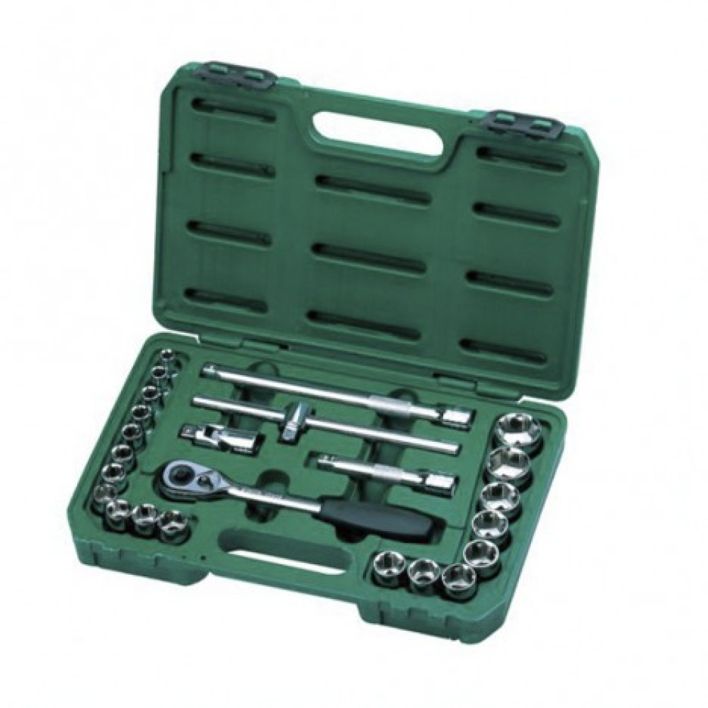 SATA 9060-6 บ๊อกซ์ชุด 1/2" 6P 24ชิ้น