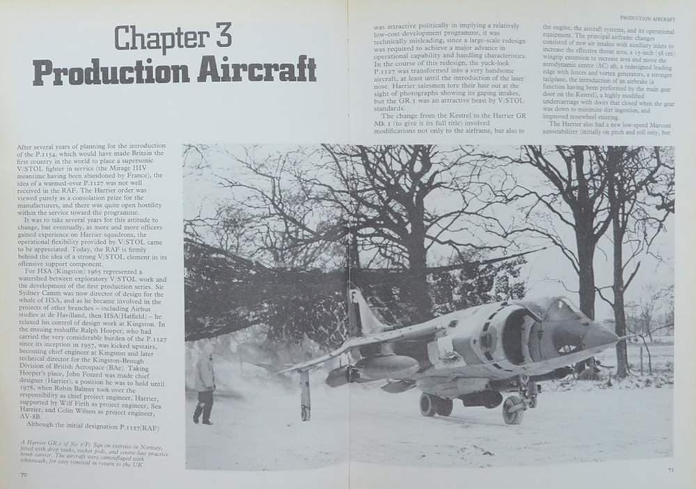 British Aerospace Harrier and Sea Harrier (ขายตามสภาพ)