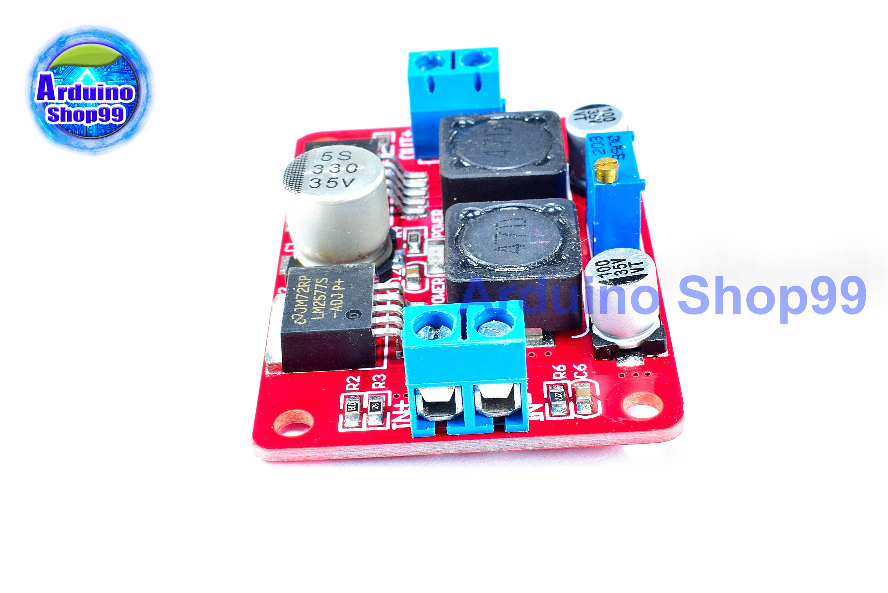 LM2577S + LM2596S DC3.5-28V to 1.25V-26V dc-dc step up down 3.7V 5V 9V 12V buck boost converter for solar panel