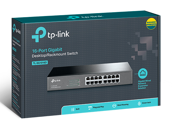 TP-Link TL-SG1016D Gigabit 16 Port Switching Hub TP-LINK TL-SG1016D