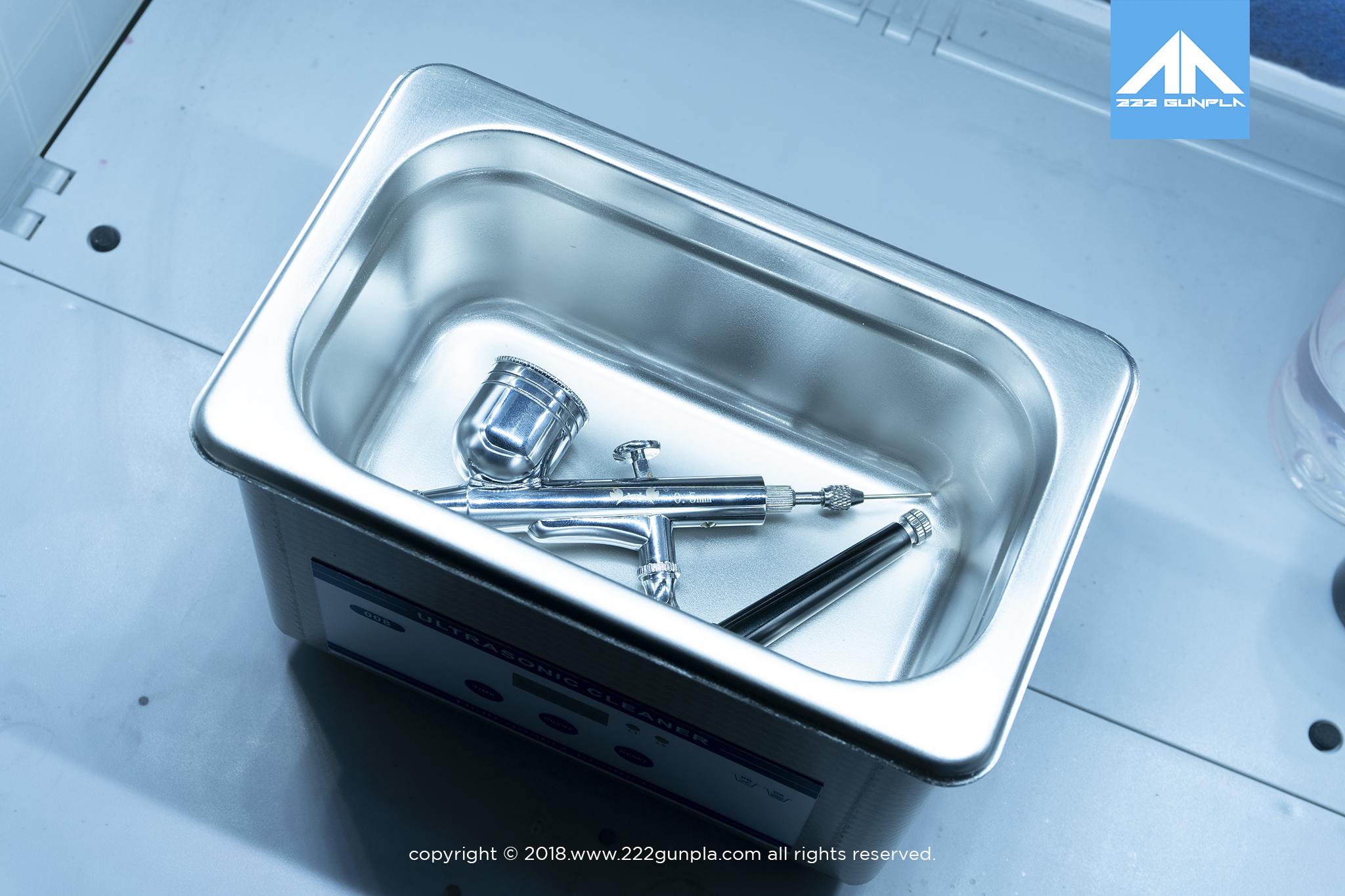 เครื่องล้างชิ้นงาน และ แอร์บรัช ระบบ Ultrasonic