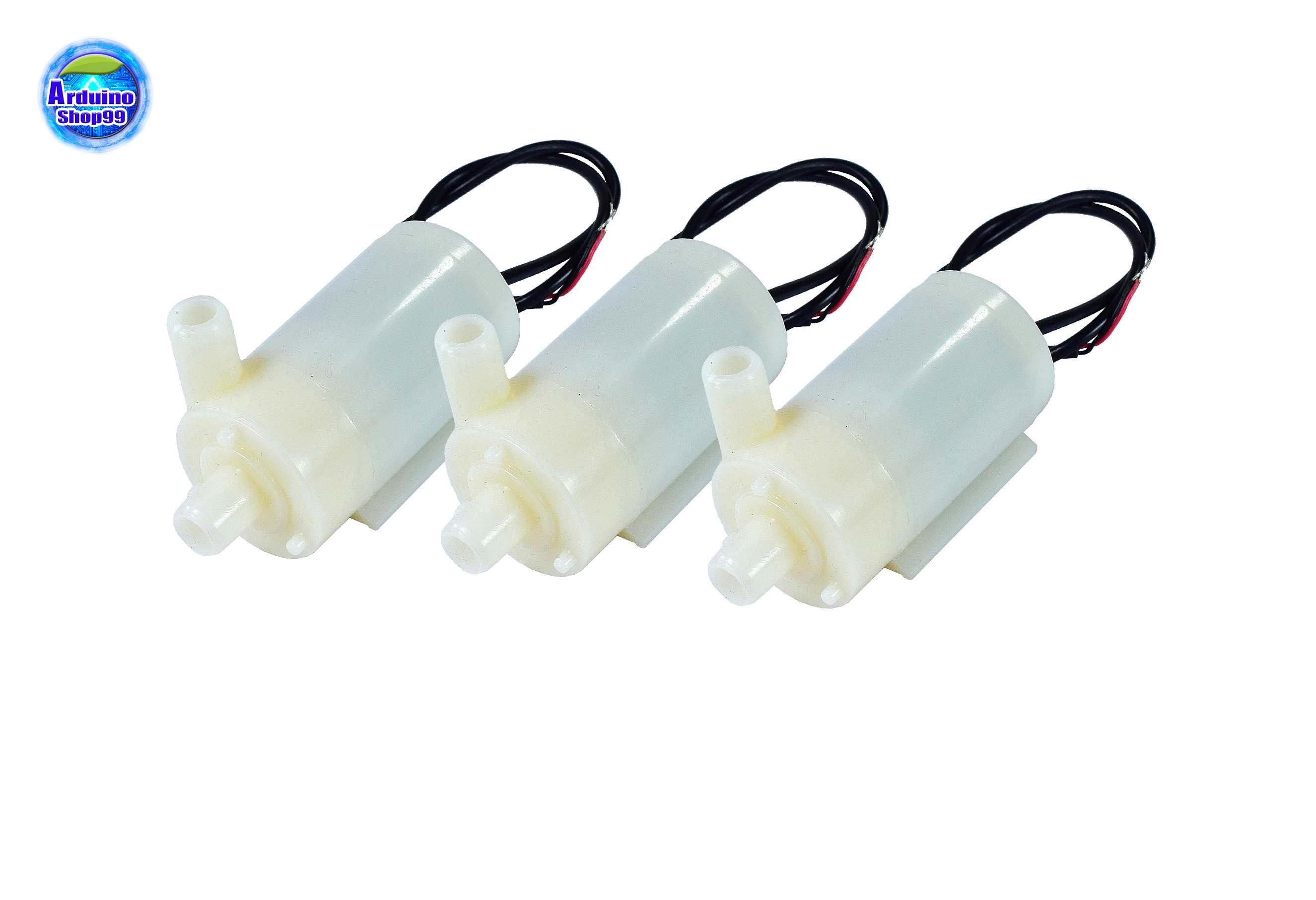 Horizontal Pump small motor ปั๊มน้ำขนาดเล็ก 3-6V แบบสองทาง ( 3 ตัว )
