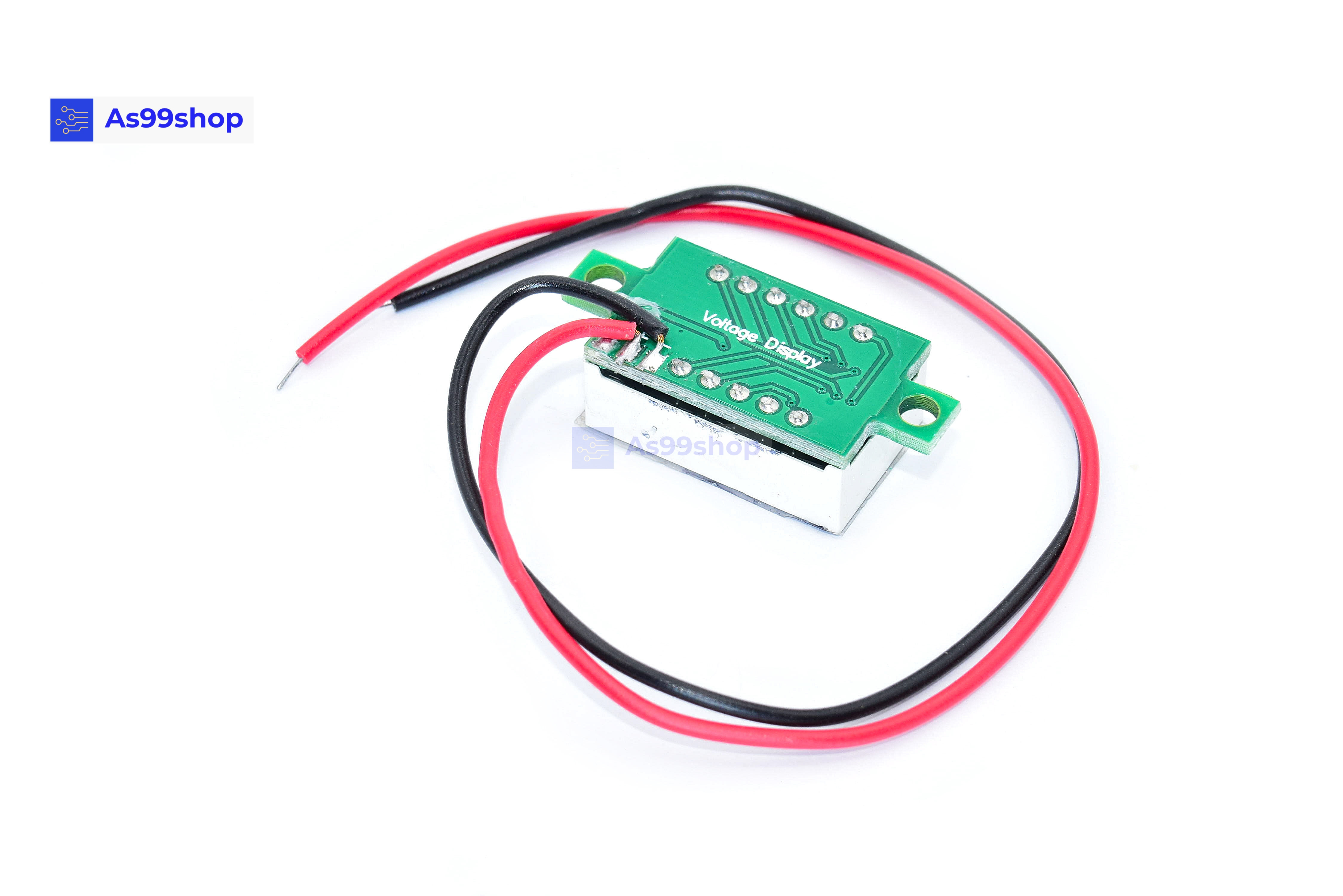 digital display 0.36 inch 4V-30V DC voltmeter( 2 line )สีน้ำเงิน