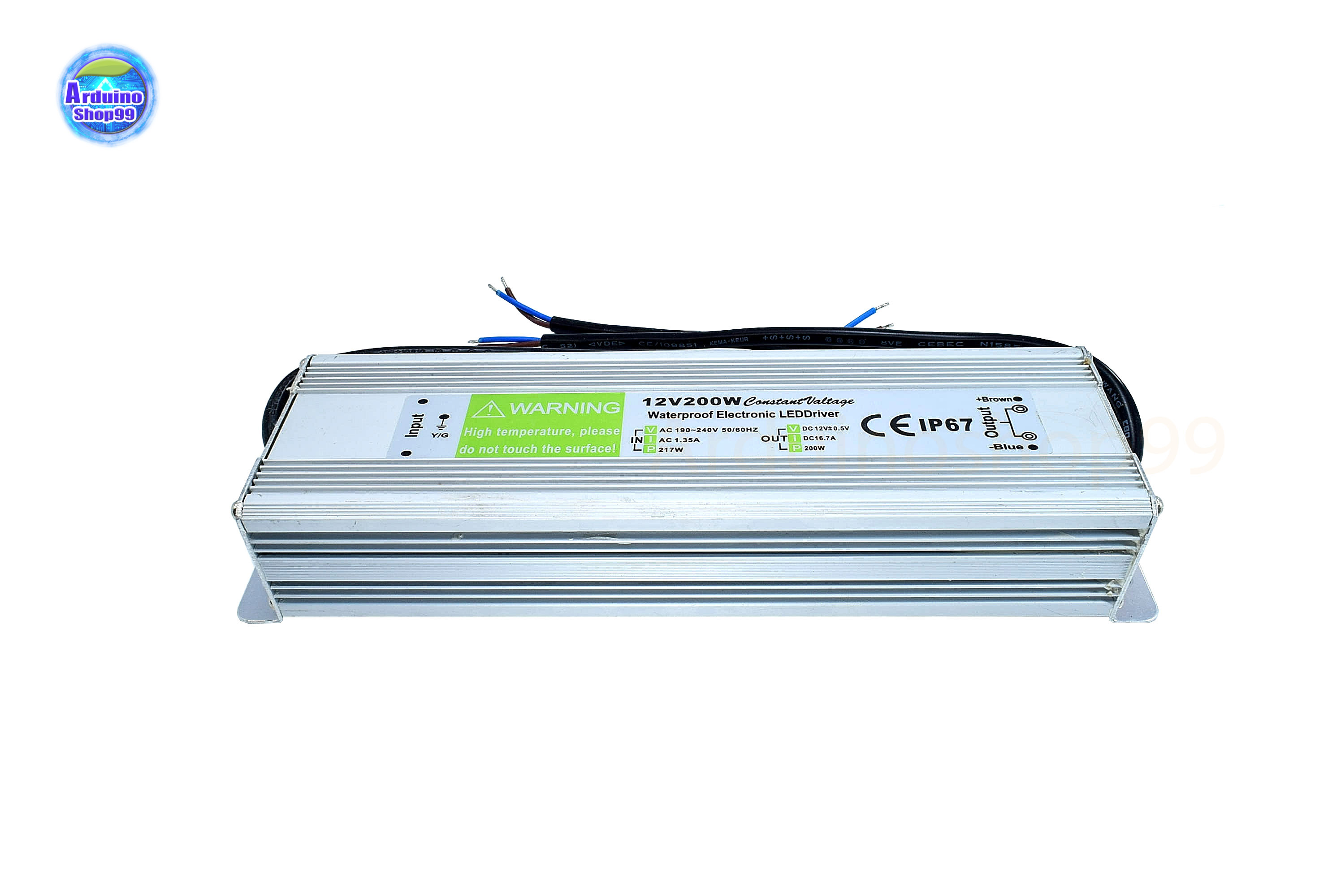 สวิตชิ่งเพาเวอร์ซัพพลาย Waterproof Switching Power Supply 12V 16.7A 200W(สีเงิน)