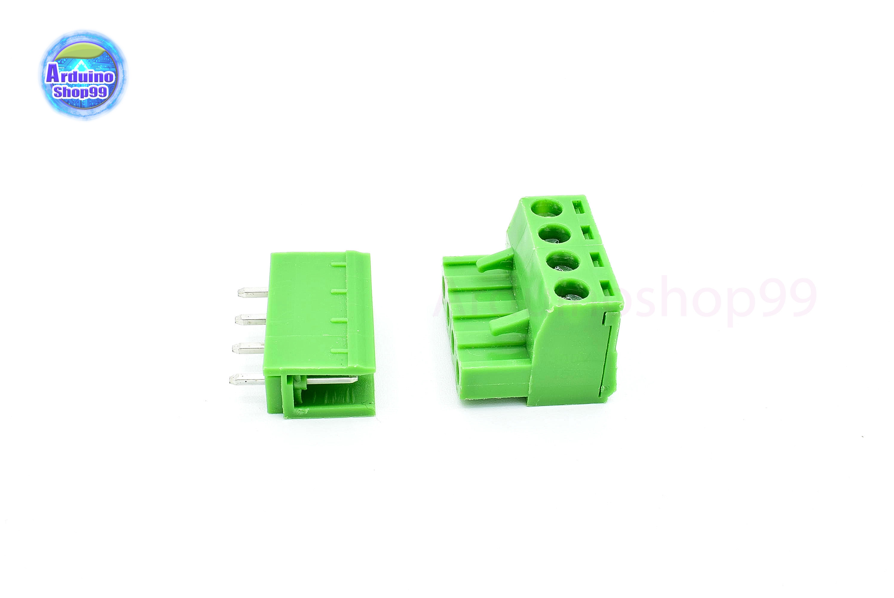 Terminal Block PCB connector 4P / 2EDGK 5.08mm plug-in ( 1 ชุด ผู้+เมีย )